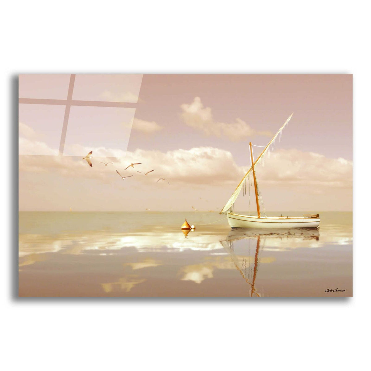 Soft Sunrise on the Beach 12 by Carlos Casamayor acrylic glass wall art