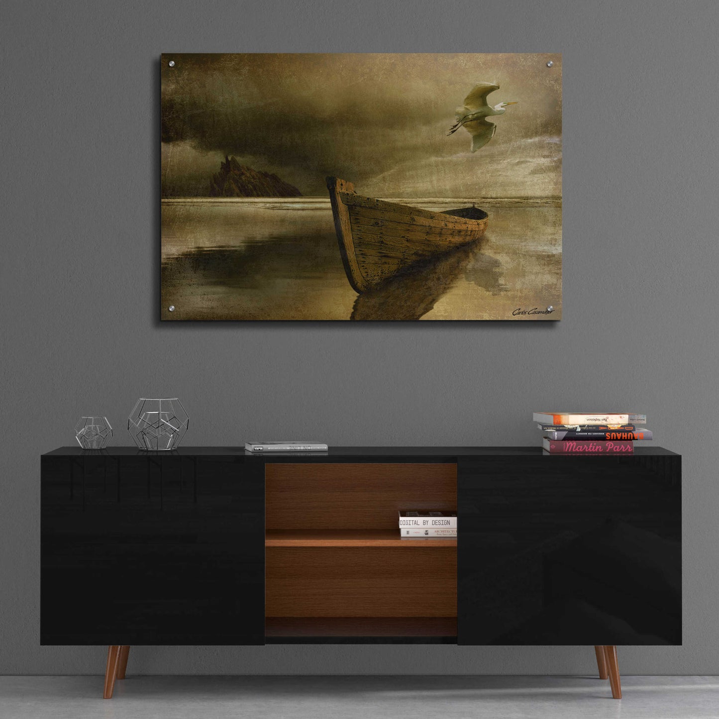 Epic Art 'The Solitude of the Sea 3B' by Carlos Casamayor, Acrylic Glass Wall Art,36x24