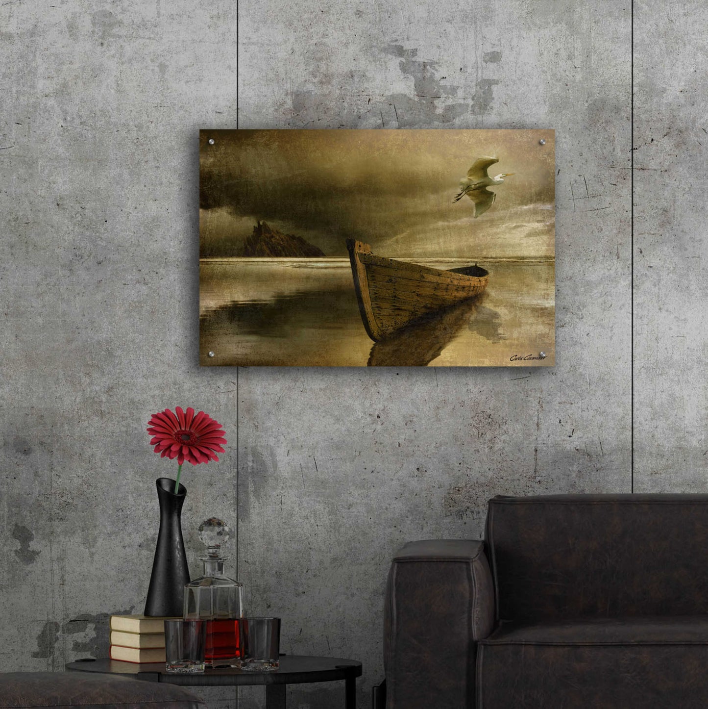 Epic Art 'The Solitude of the Sea 3B' by Carlos Casamayor, Acrylic Glass Wall Art,36x24