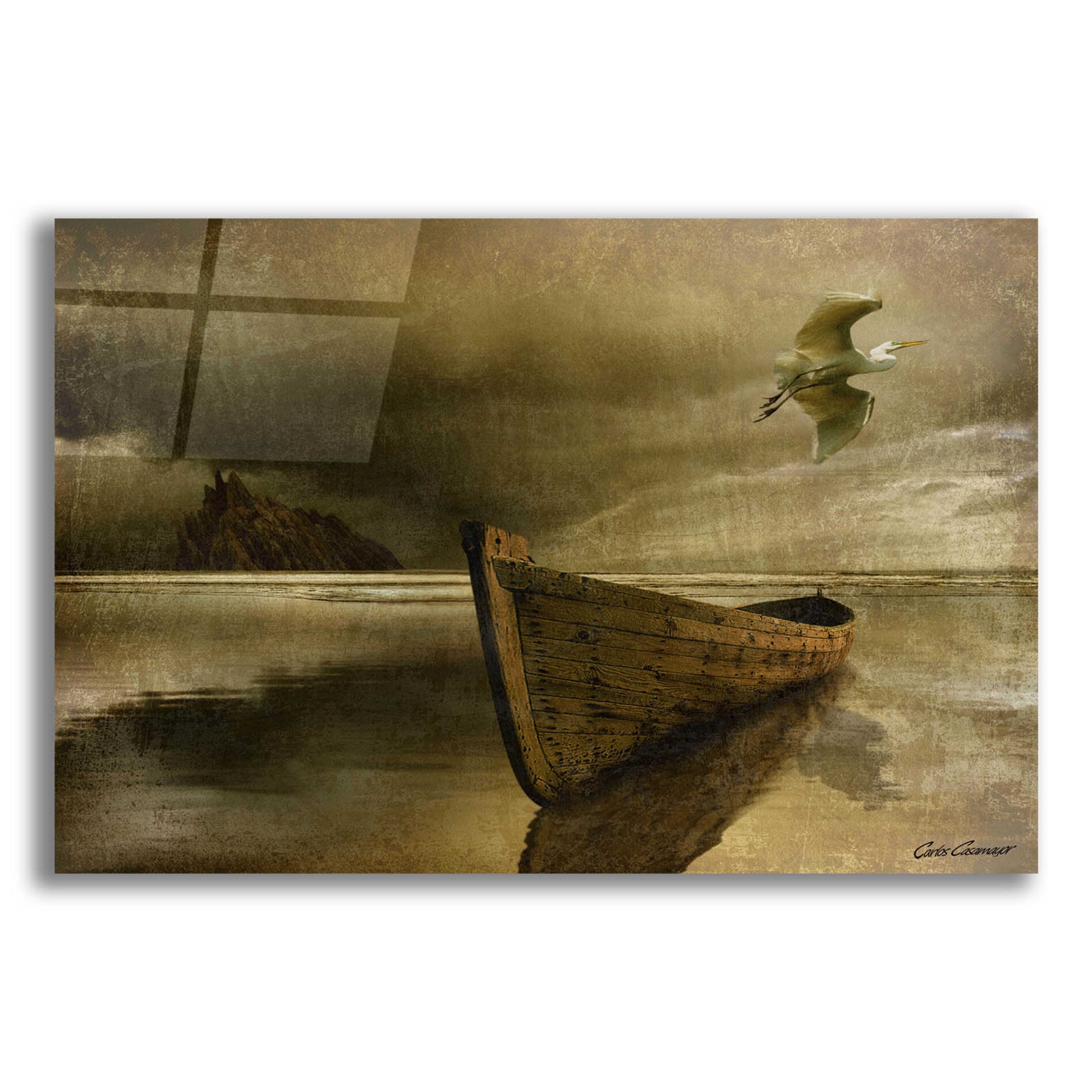 Epic Art 'The Solitude of the Sea 3B' by Carlos Casamayor, Acrylic Glass Wall Art