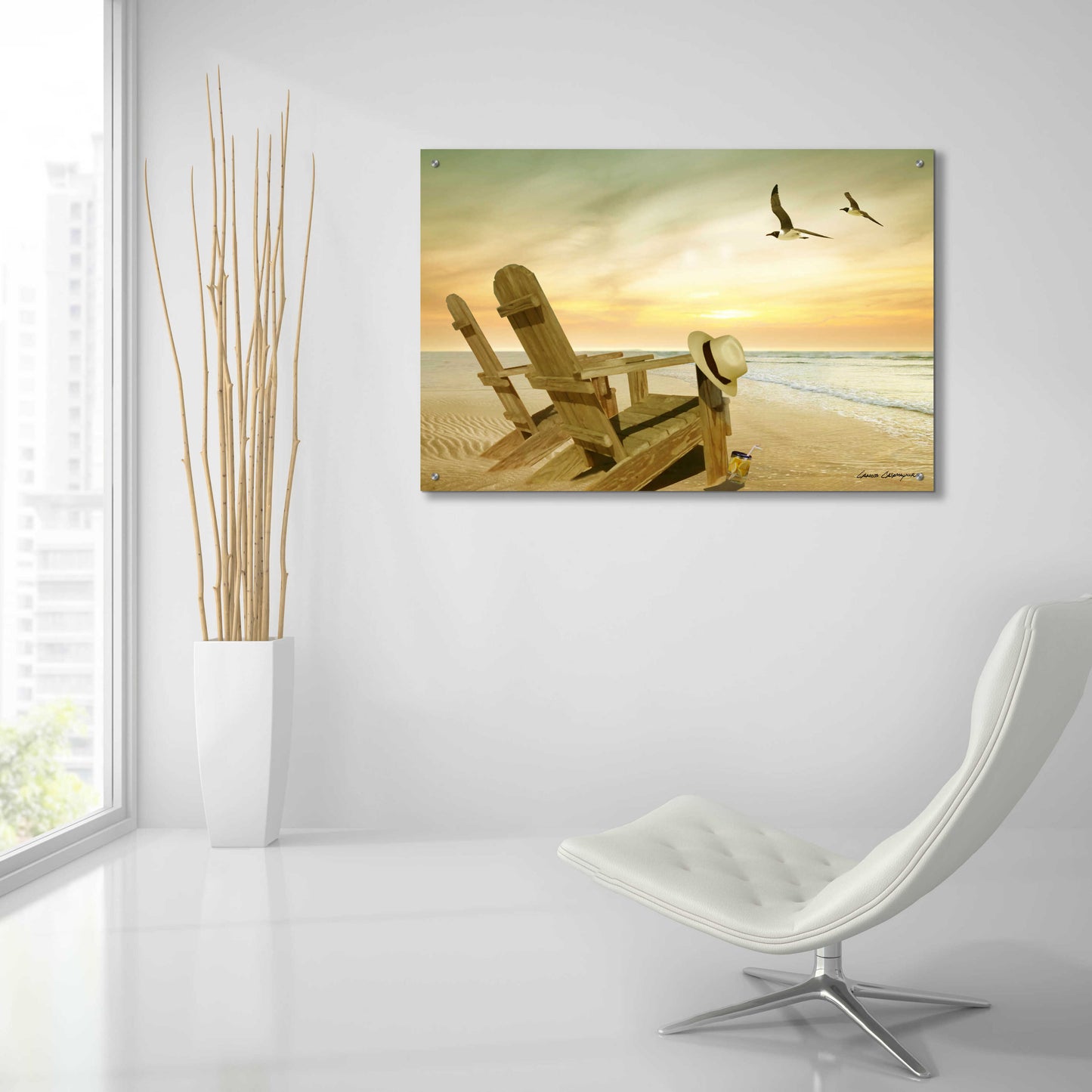 Epic Art 'Paradise 3' by Carlos Casamayor, Acrylic Glass Wall Art,36x24