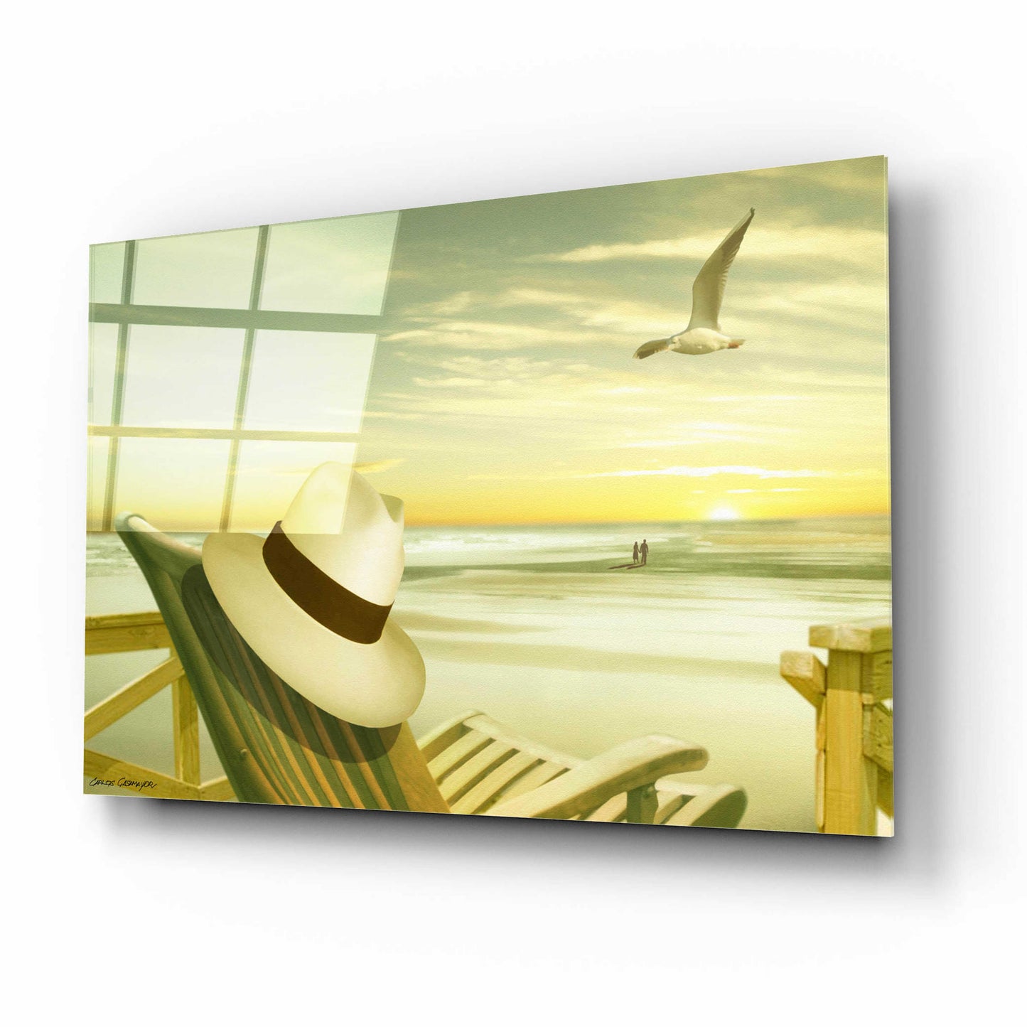 Epic Art 'Paradise 2' by Carlos Casamayor, Acrylic Glass Wall Art,16x12