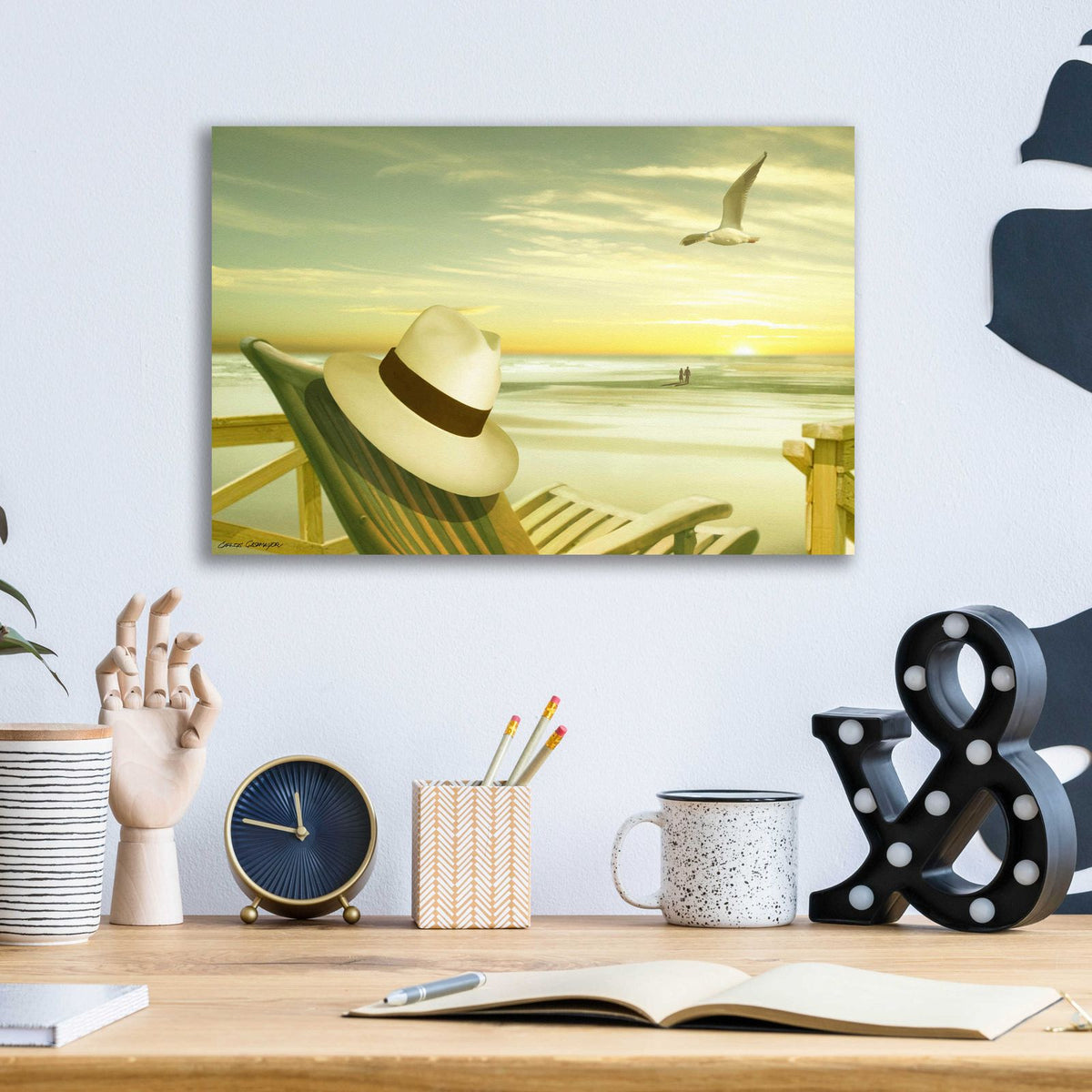 Paradise 2 by Carlos Casamayor - 16x12 acrylic wall art in a room