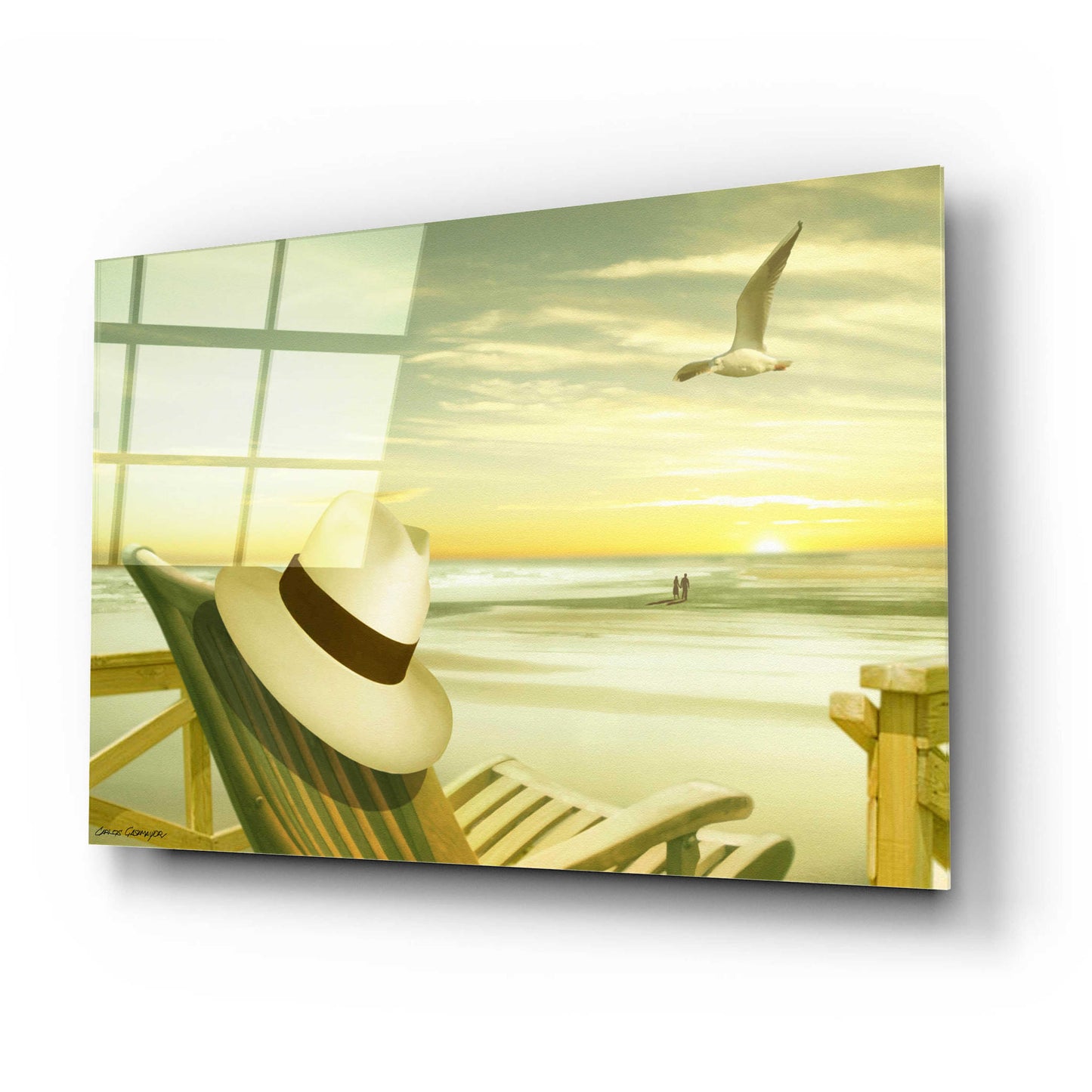 Epic Art 'Paradise 2' by Carlos Casamayor, Acrylic Glass Wall Art,24x16