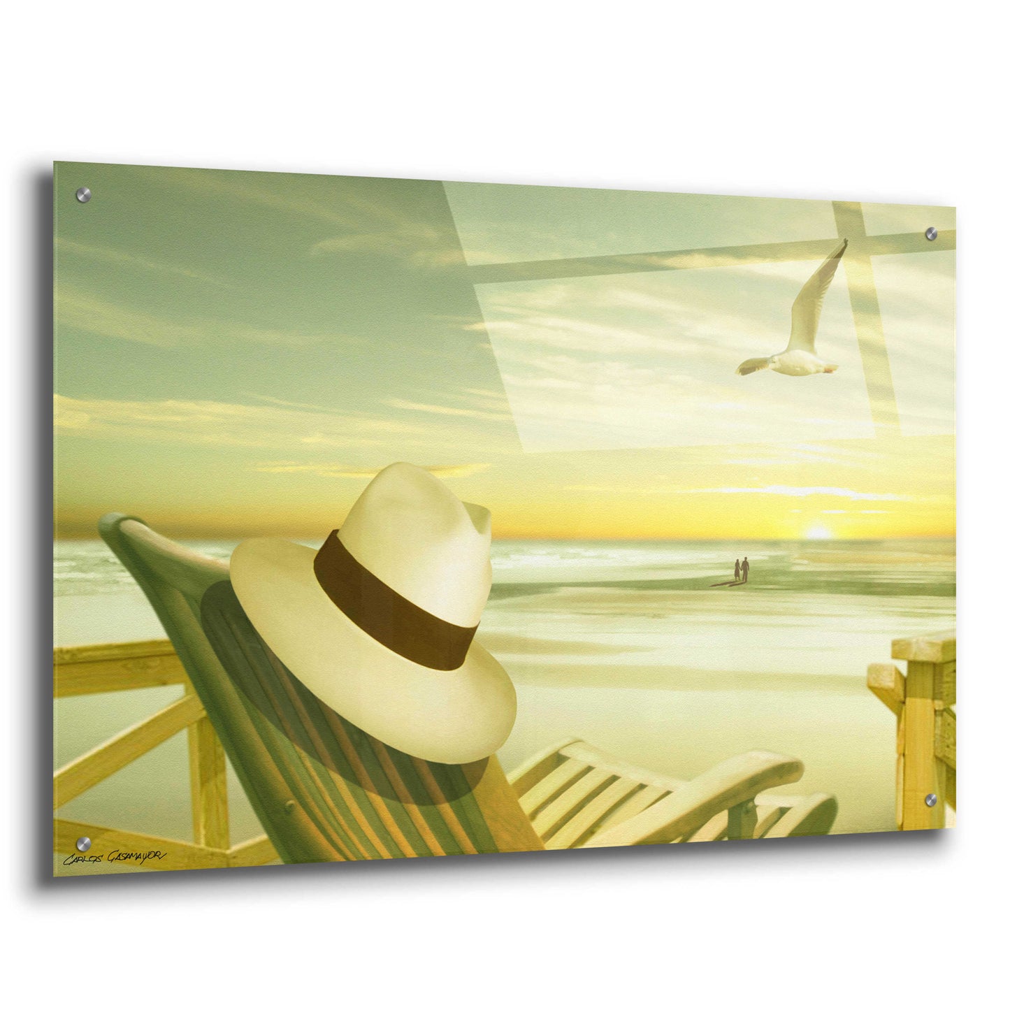 Epic Art 'Paradise 2' by Carlos Casamayor, Acrylic Glass Wall Art,36x24