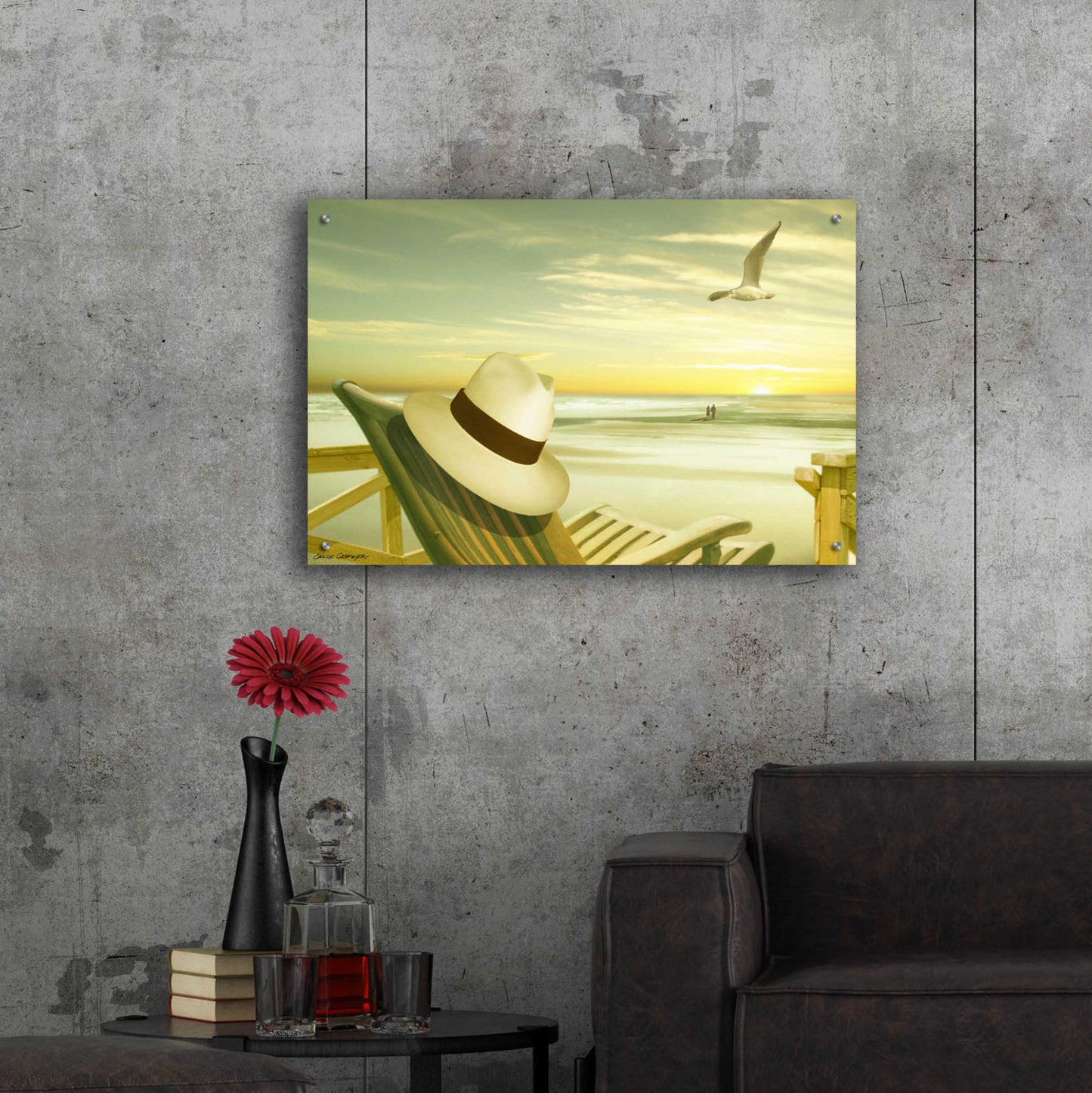 Epic Art 'Paradise 2' by Carlos Casamayor, Acrylic Glass Wall Art,36x24