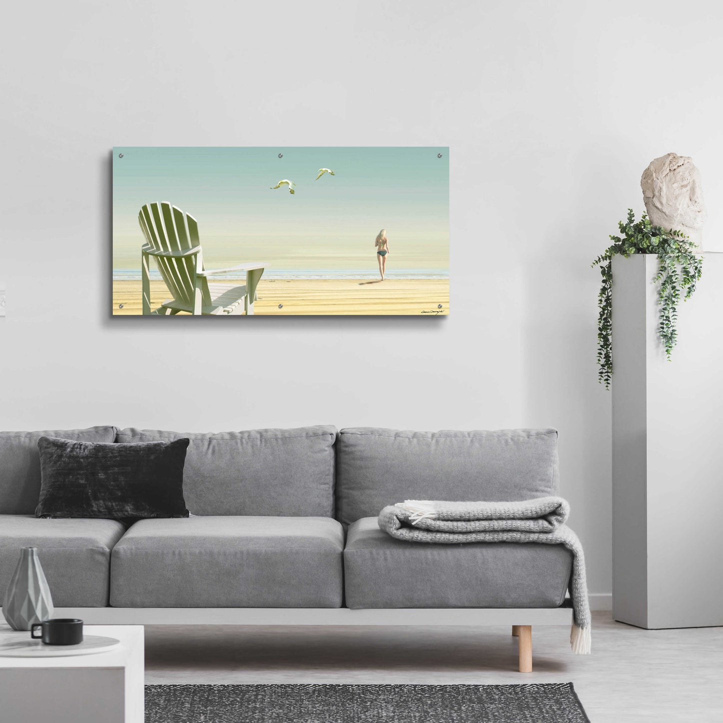 Epic Art 'Paradise 4' by Carlos Casamayor, Acrylic Glass Wall Art,48x24