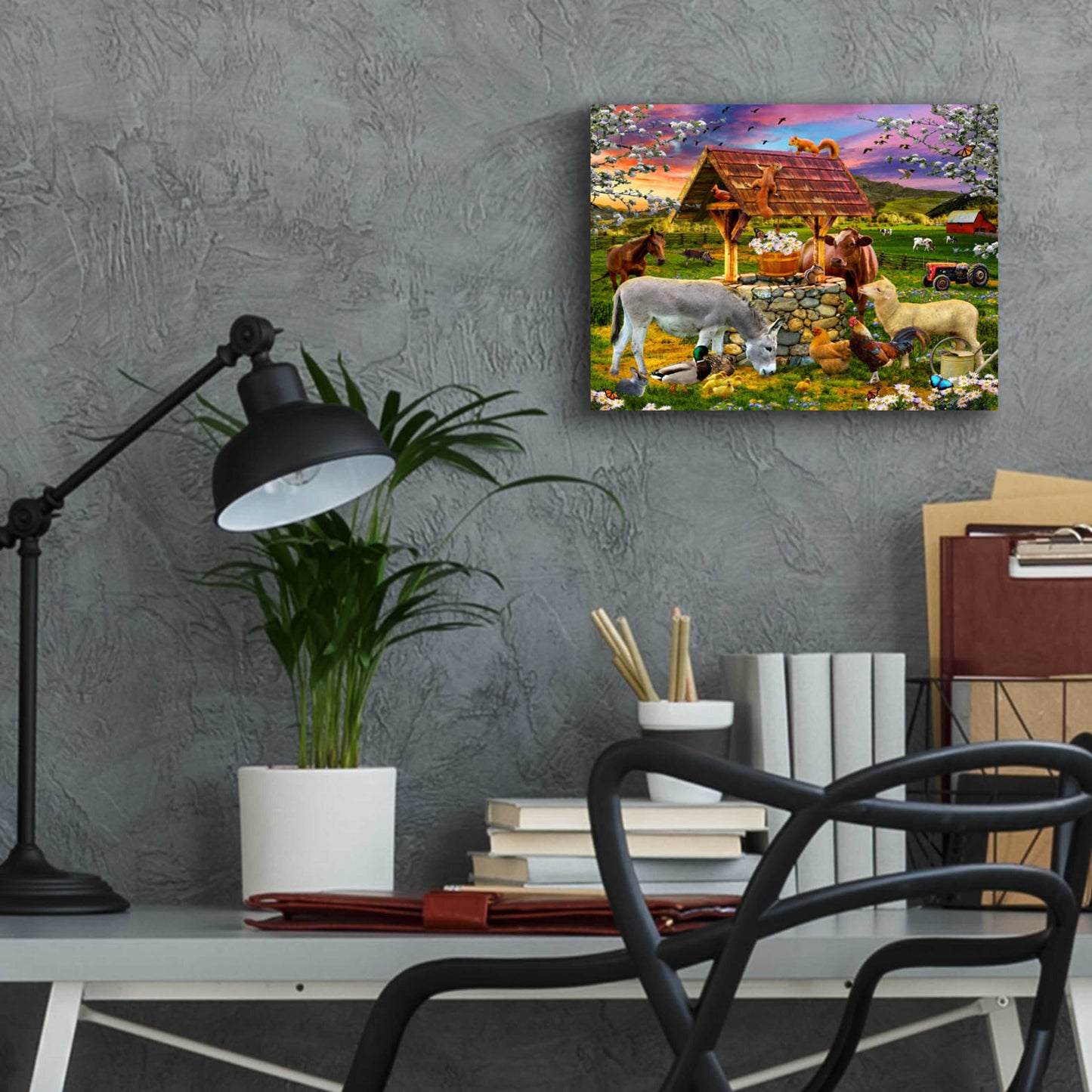 Epic Art '34 Wishing Well' by Chris Dobrowolski, Acrylic Glass Wall Art,16x12