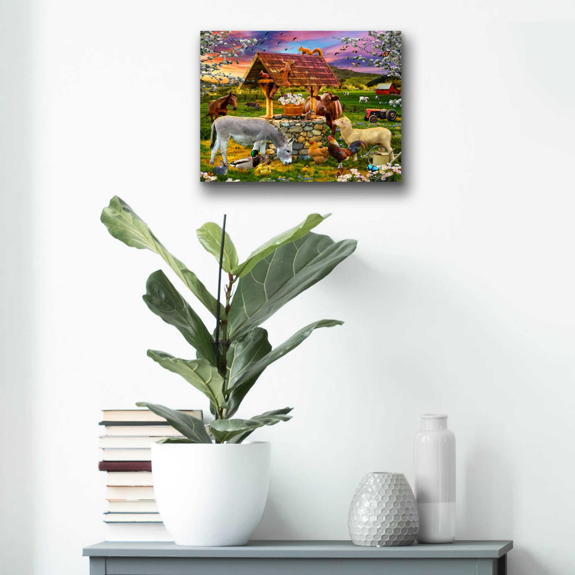 Epic Art '34 Wishing Well' by Chris Dobrowolski, Acrylic Glass Wall Art,16x12