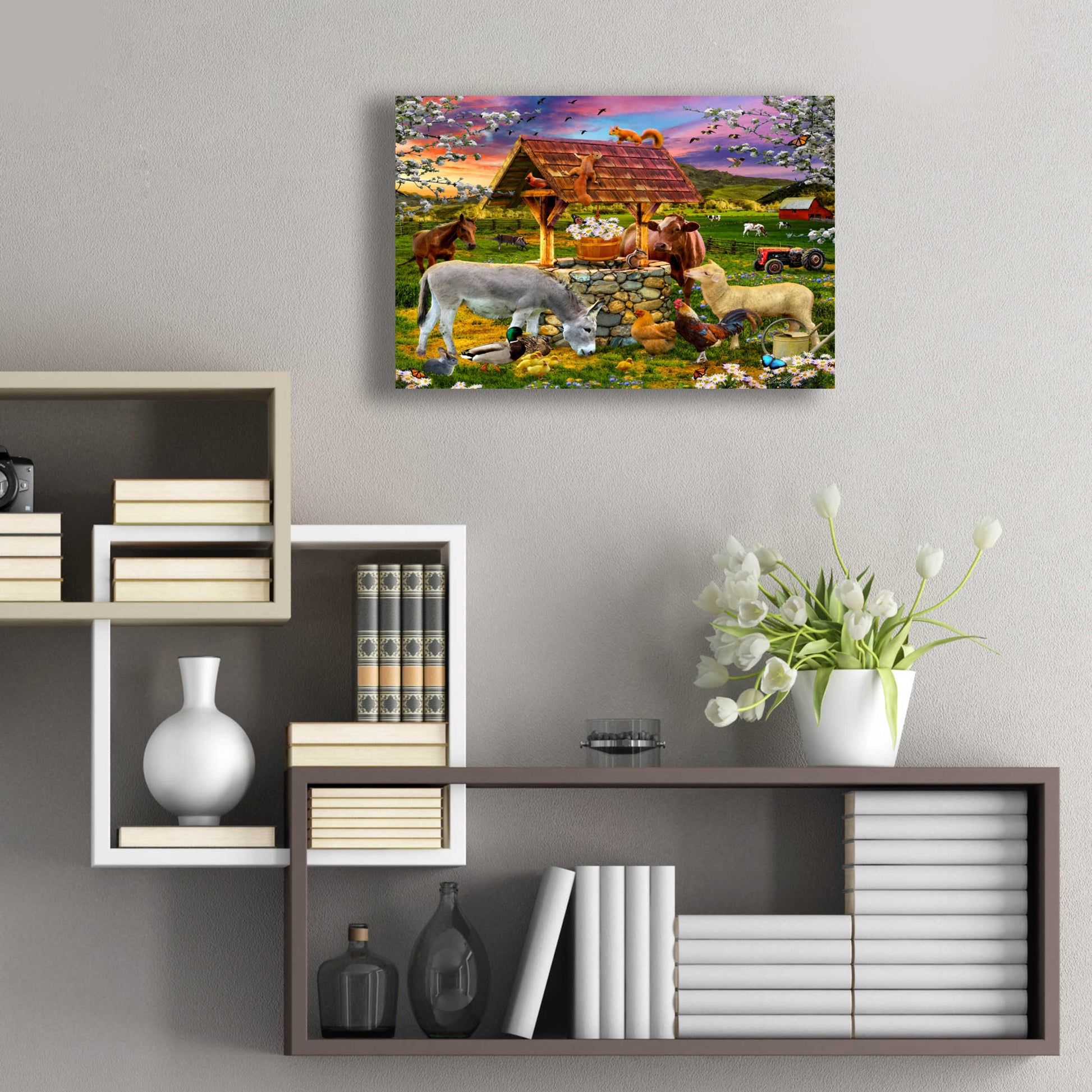 Epic Art '34 Wishing Well' by Chris Dobrowolski, Acrylic Glass Wall Art,24x16