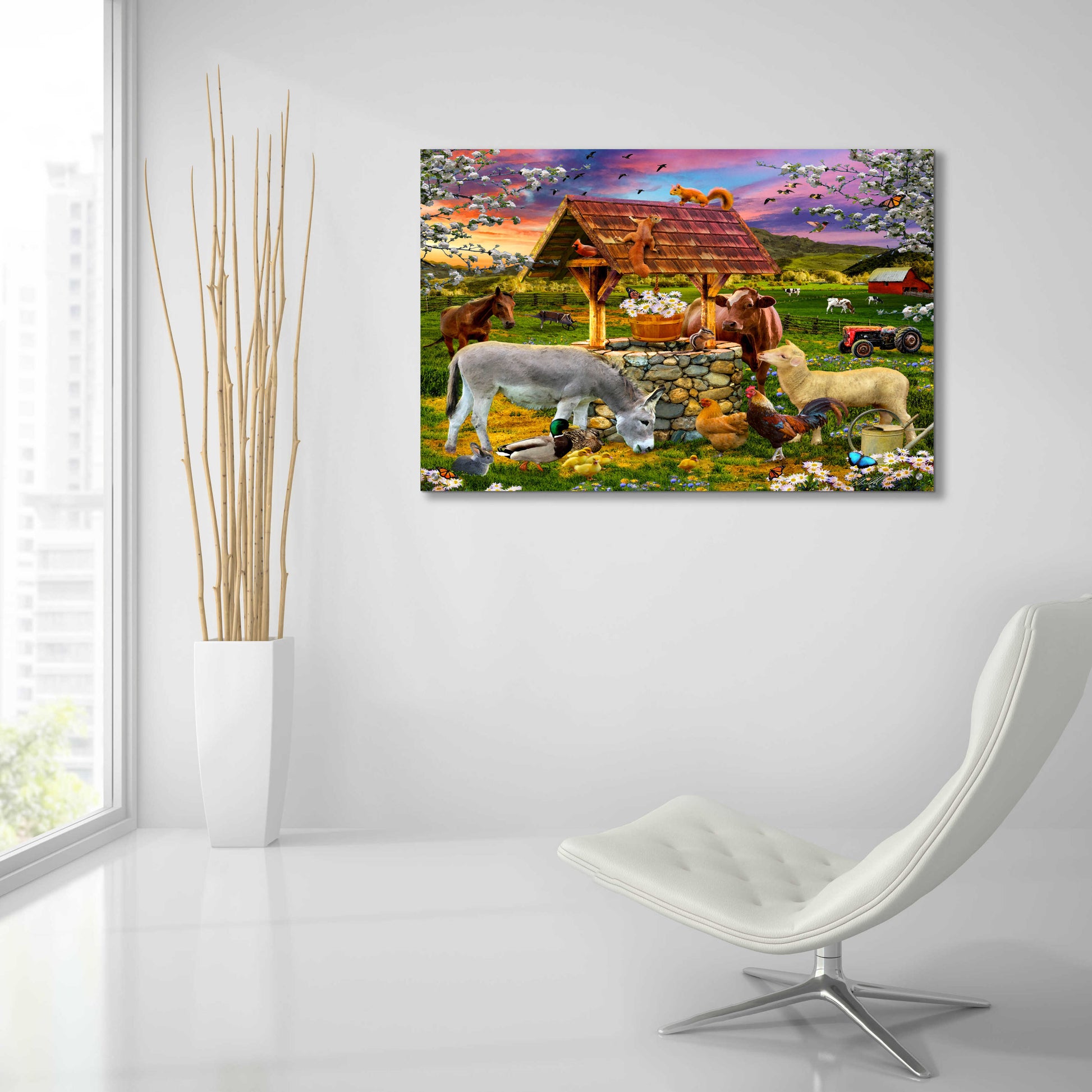 Epic Art '34 Wishing Well' by Chris Dobrowolski, Acrylic Glass Wall Art,36x24