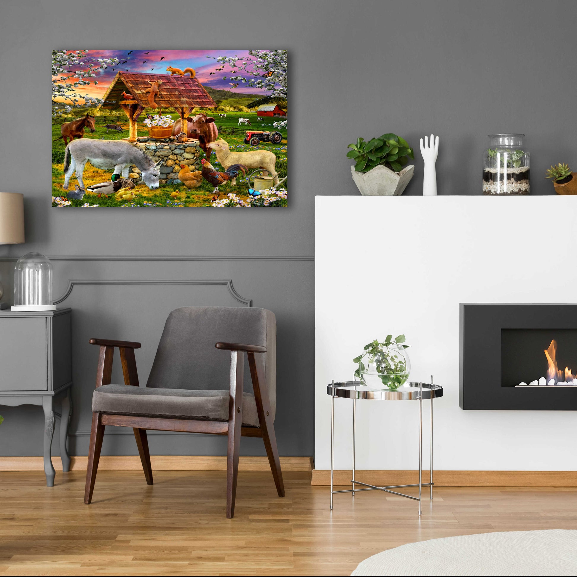 Epic Art '34 Wishing Well' by Chris Dobrowolski, Acrylic Glass Wall Art,36x24