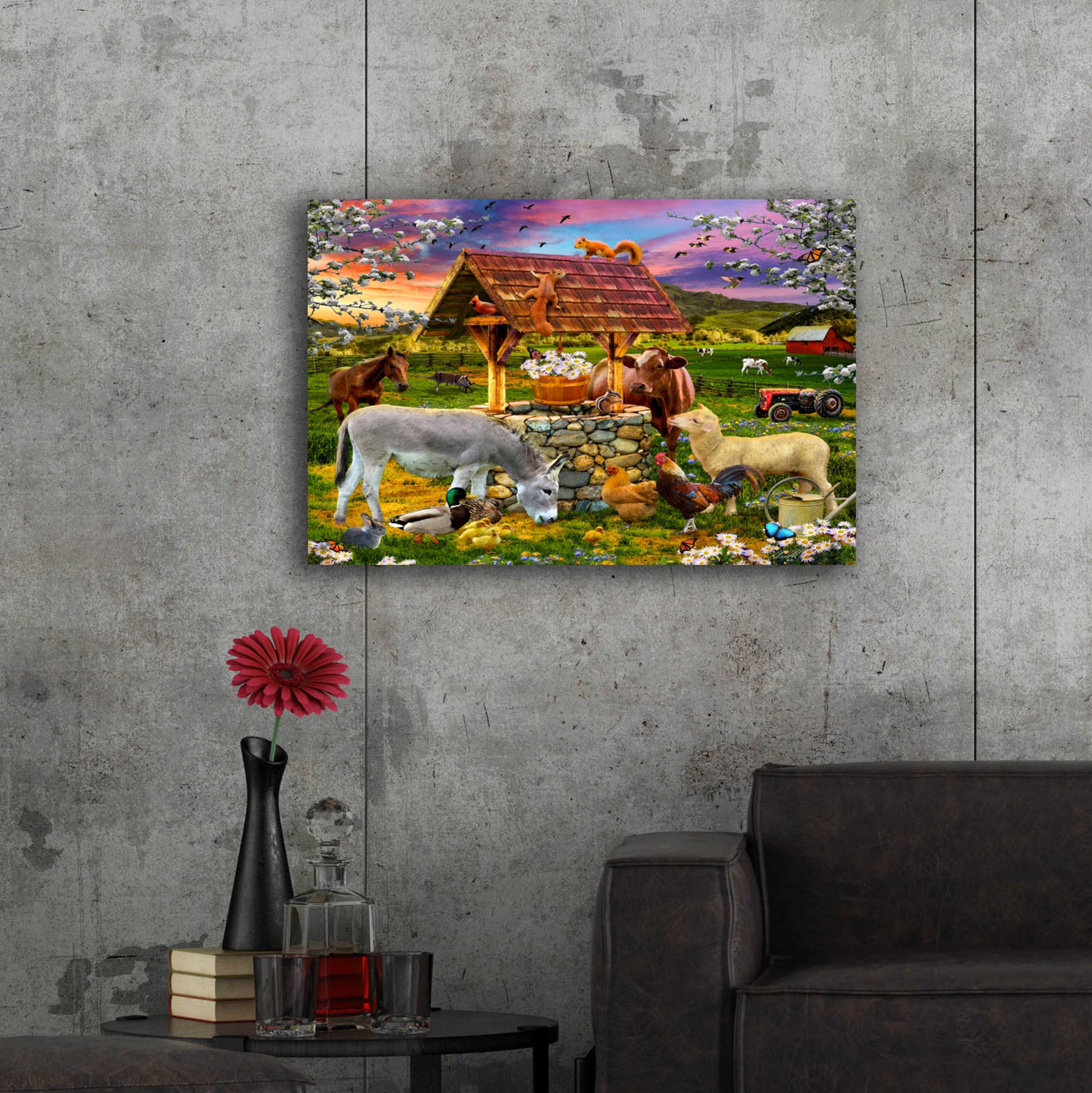 Epic Art '34 Wishing Well' by Chris Dobrowolski, Acrylic Glass Wall Art,36x24