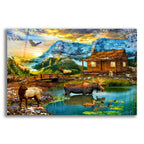 35 Winter Cabin by Chris Dobrowolski acrylic glass wall art