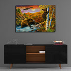 36 September Mountains by Chris Dobrowolski - 36x24 acrylic wall art in a room