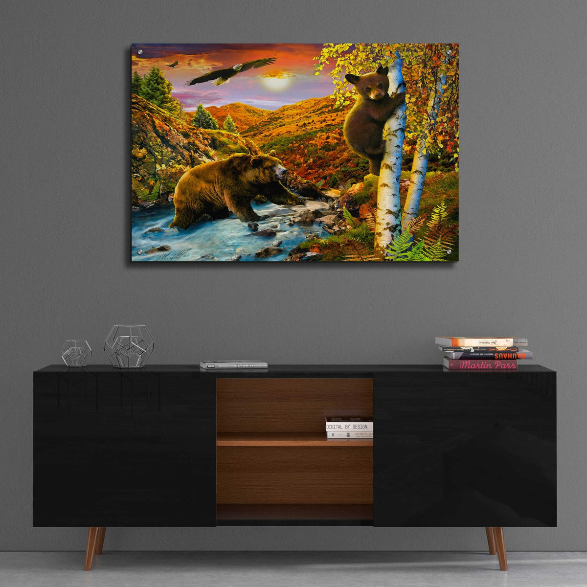 36 September Mountains by Chris Dobrowolski - 36x24 acrylic wall art in a room