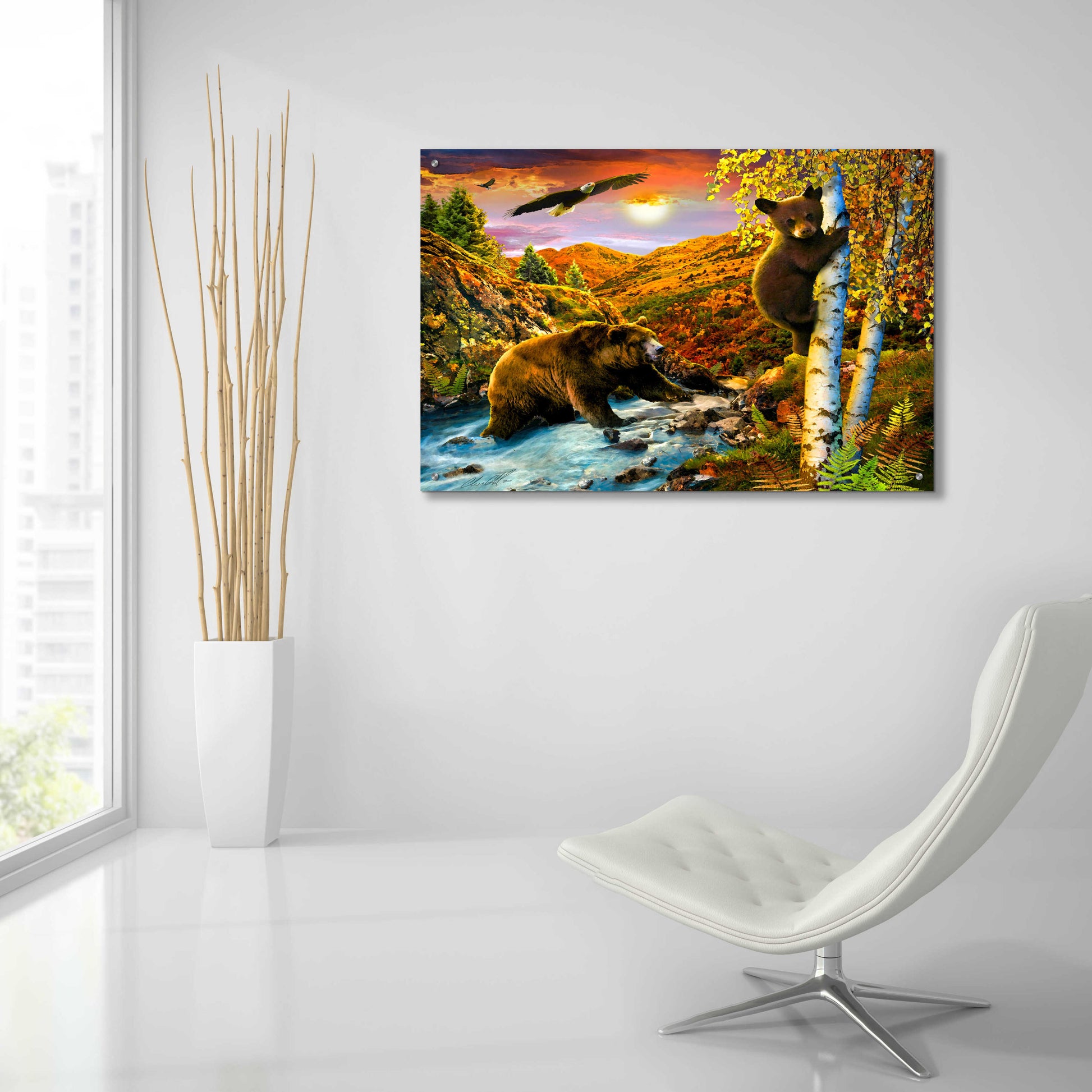 Epic Art '36 September Mountains' by Chris Dobrowolski, Acrylic Glass Wall Art,36x24