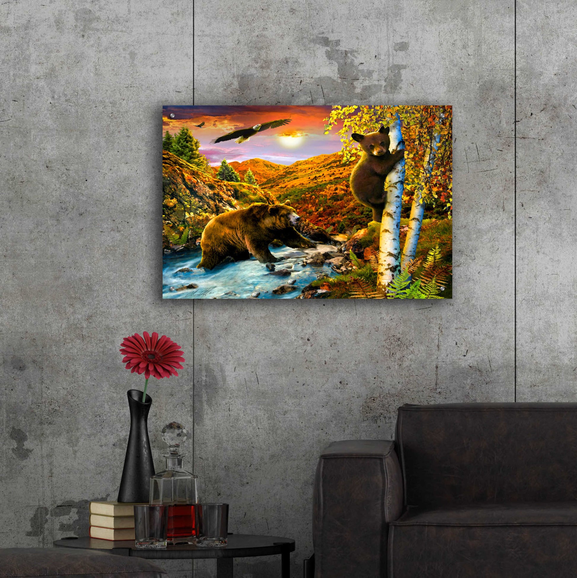 Epic Art '36 September Mountains' by Chris Dobrowolski, Acrylic Glass Wall Art,36x24