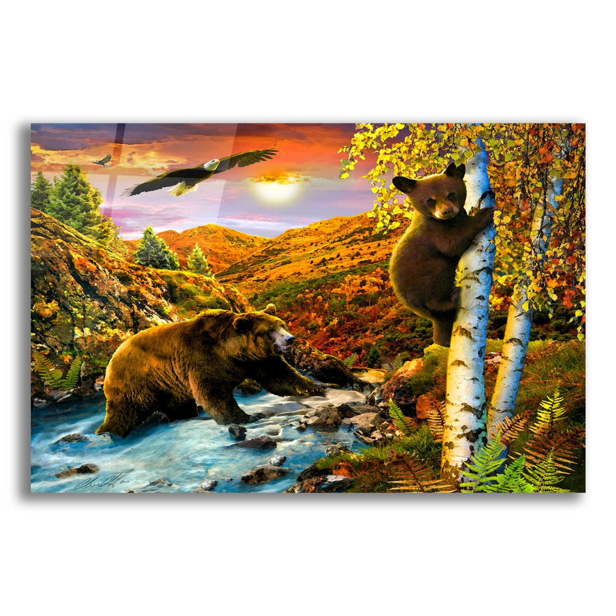 36 September Mountains by Chris Dobrowolski acrylic glass wall art