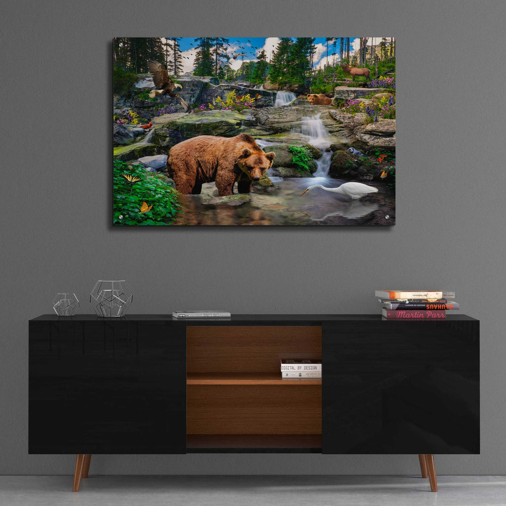 38 Mountain Stream by Chris Dobrowolski - 36x24 acrylic wall art in a room