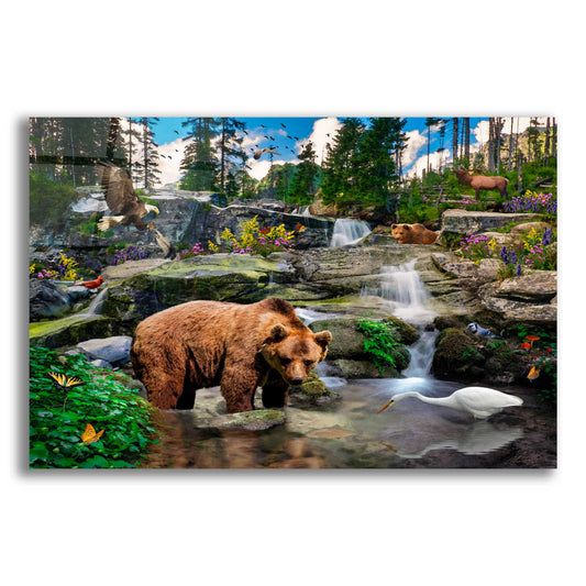 Epic Art '38 Mountain Stream' by Chris Dobrowolski, Acrylic Glass Wall Art