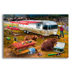 Camping Bandits by Chris Dobrowolski acrylic glass wall art
