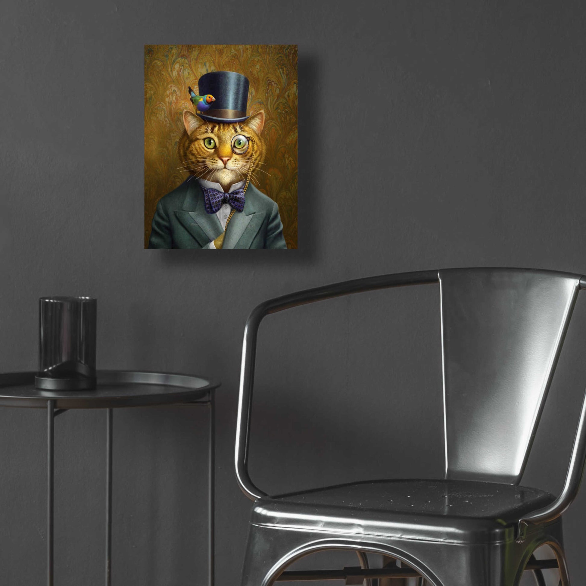 Epic Art 'Fat Cat' by Dan Craig, Acrylic Glass Wall Art,12x16