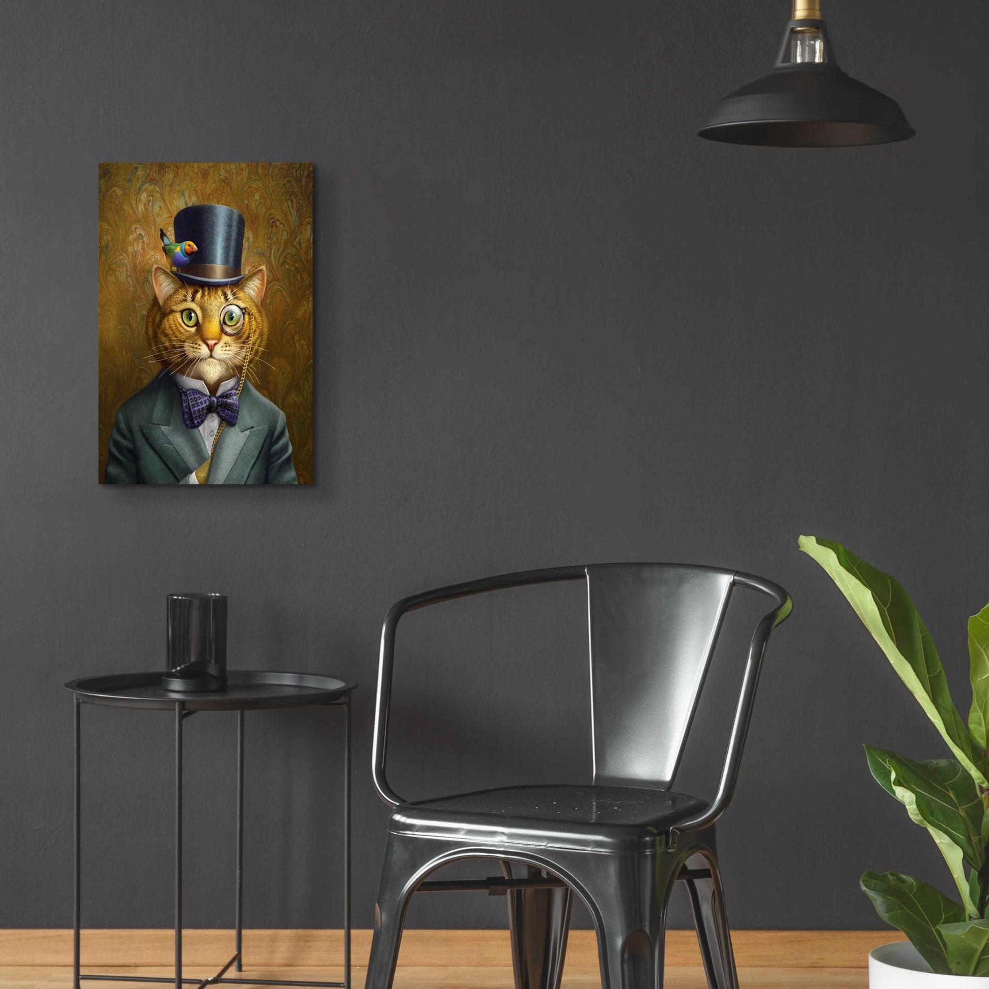 Epic Art 'Fat Cat' by Dan Craig, Acrylic Glass Wall Art,16x24