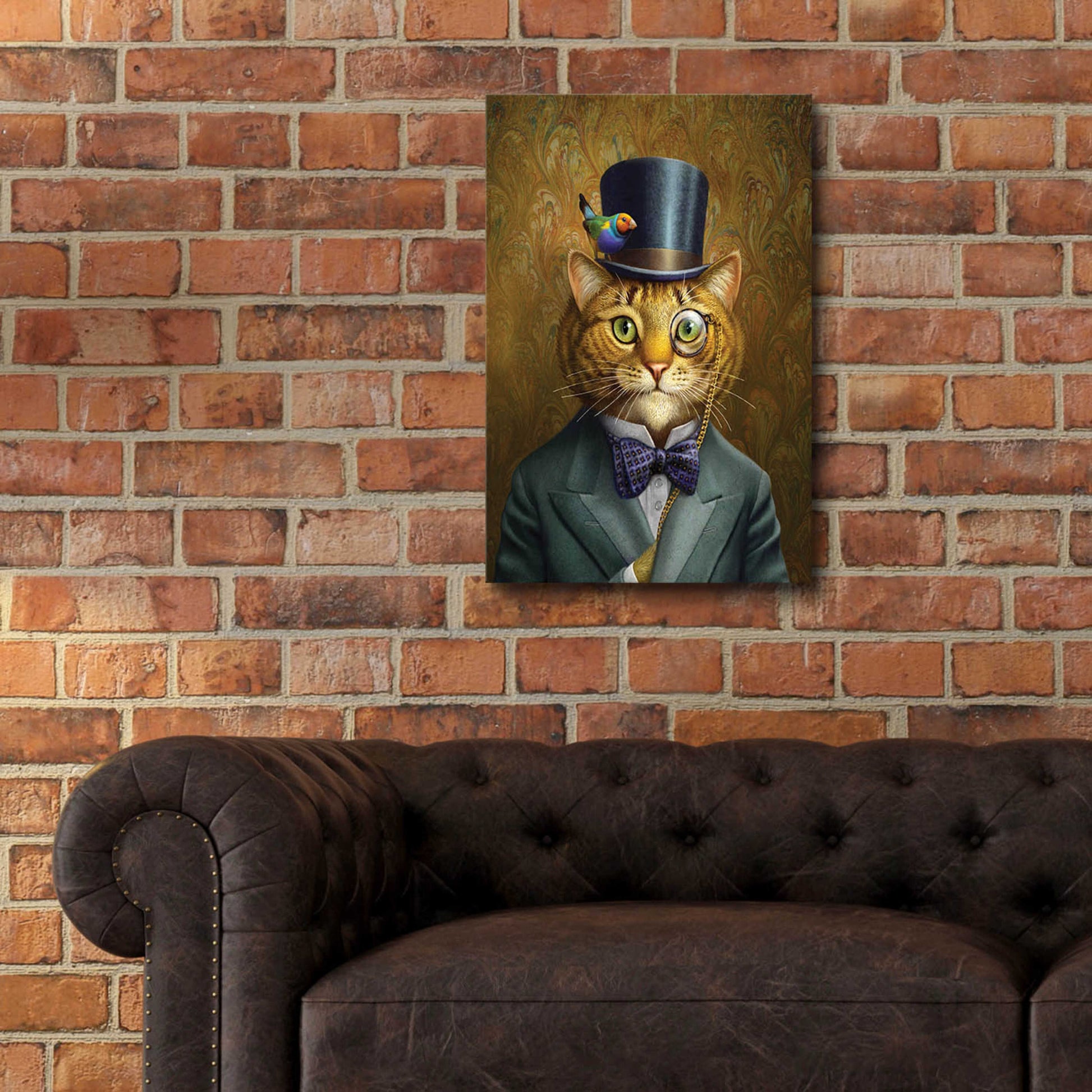 Epic Art 'Fat Cat' by Dan Craig, Acrylic Glass Wall Art,16x24