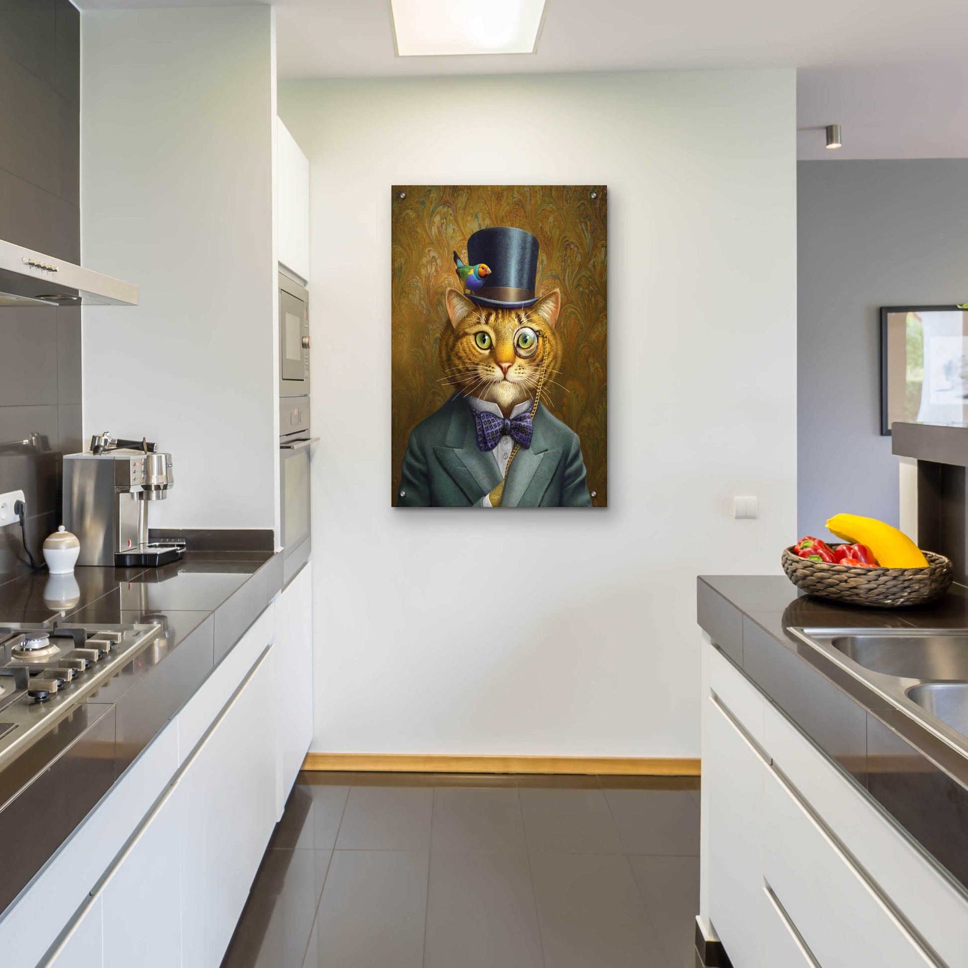 Epic Art 'Fat Cat' by Dan Craig, Acrylic Glass Wall Art,24x36