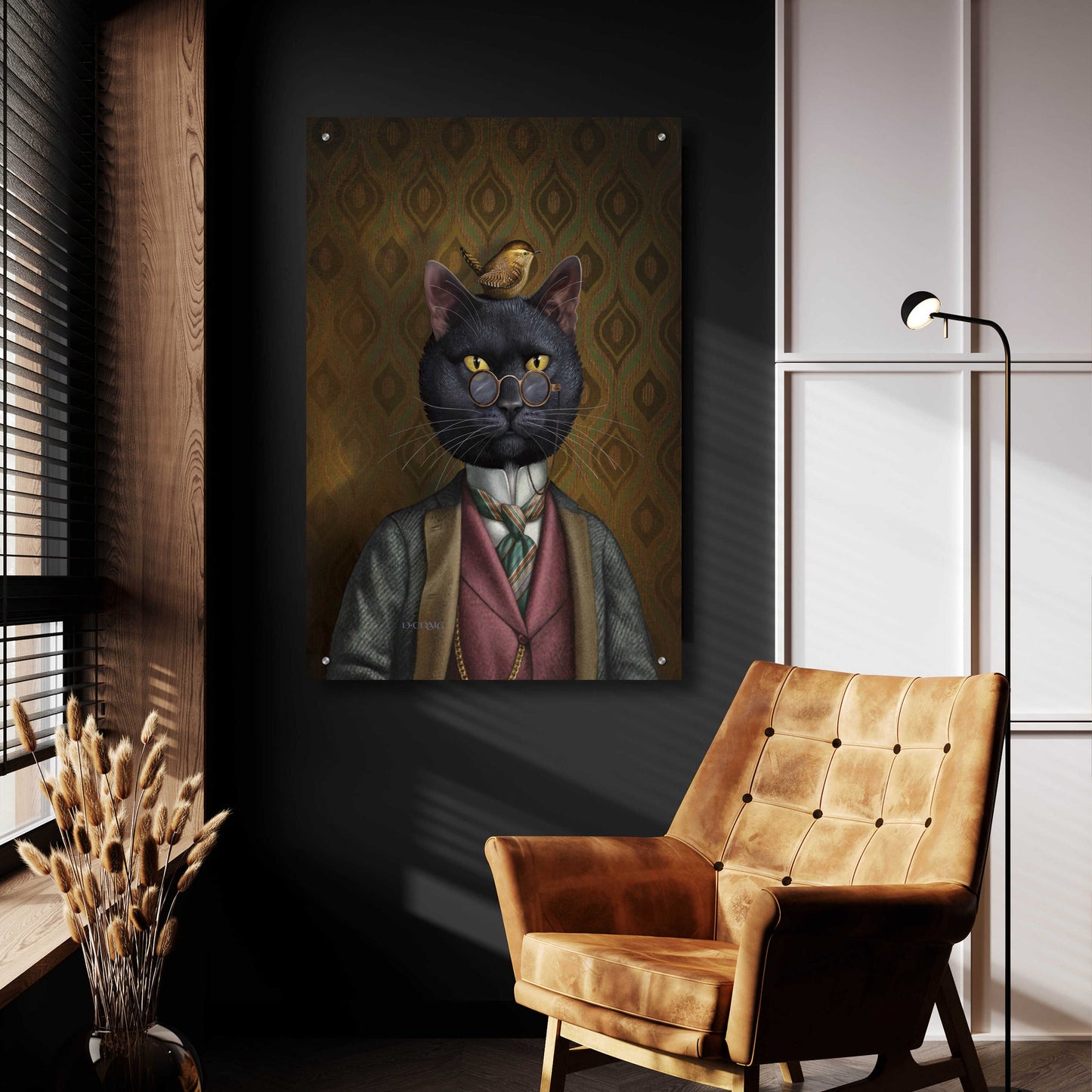 Epic Art 'Felix' by Dan Craig, Acrylic Glass Wall Art,24x36