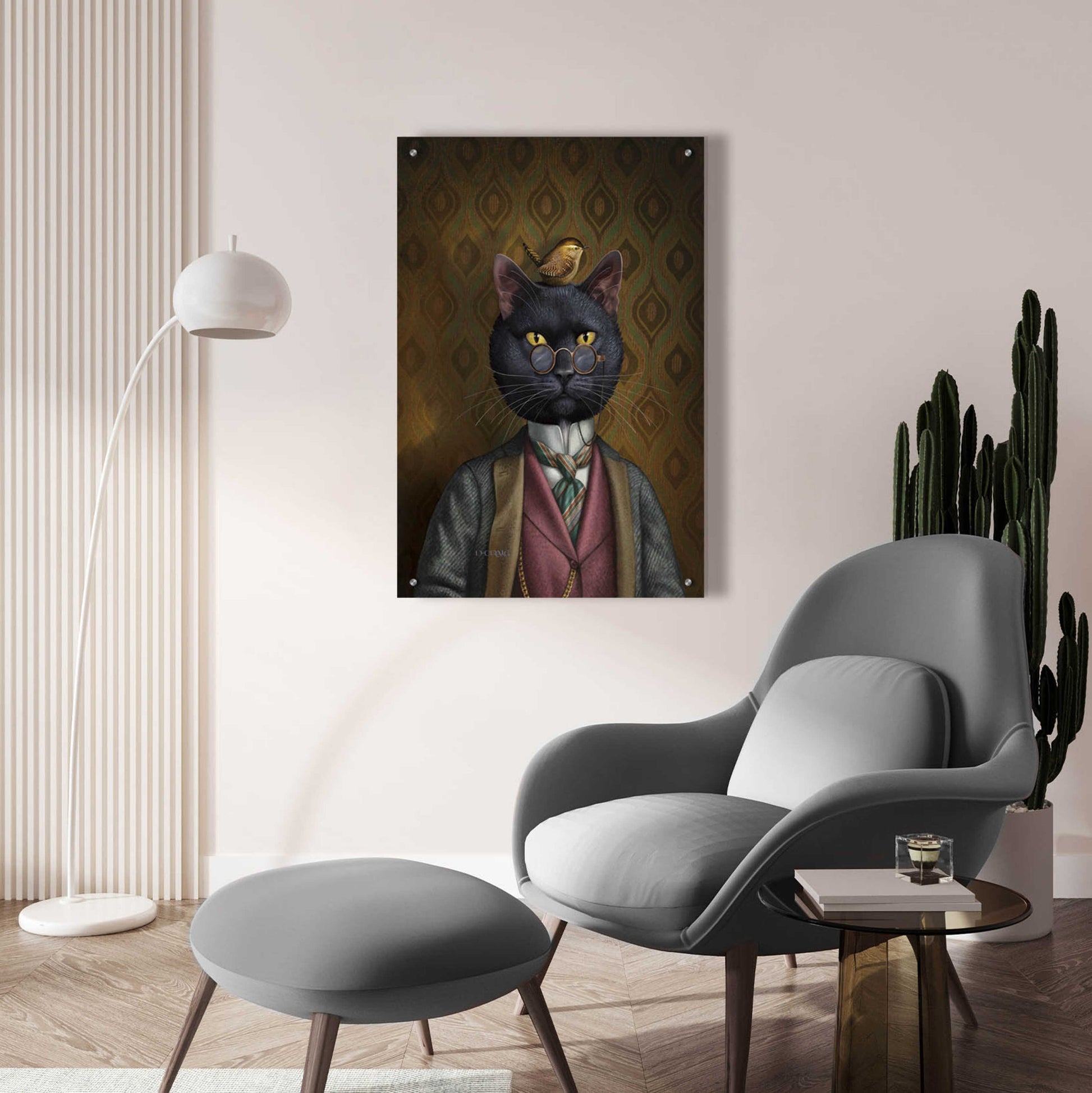 Epic Art 'Felix' by Dan Craig, Acrylic Glass Wall Art,24x36