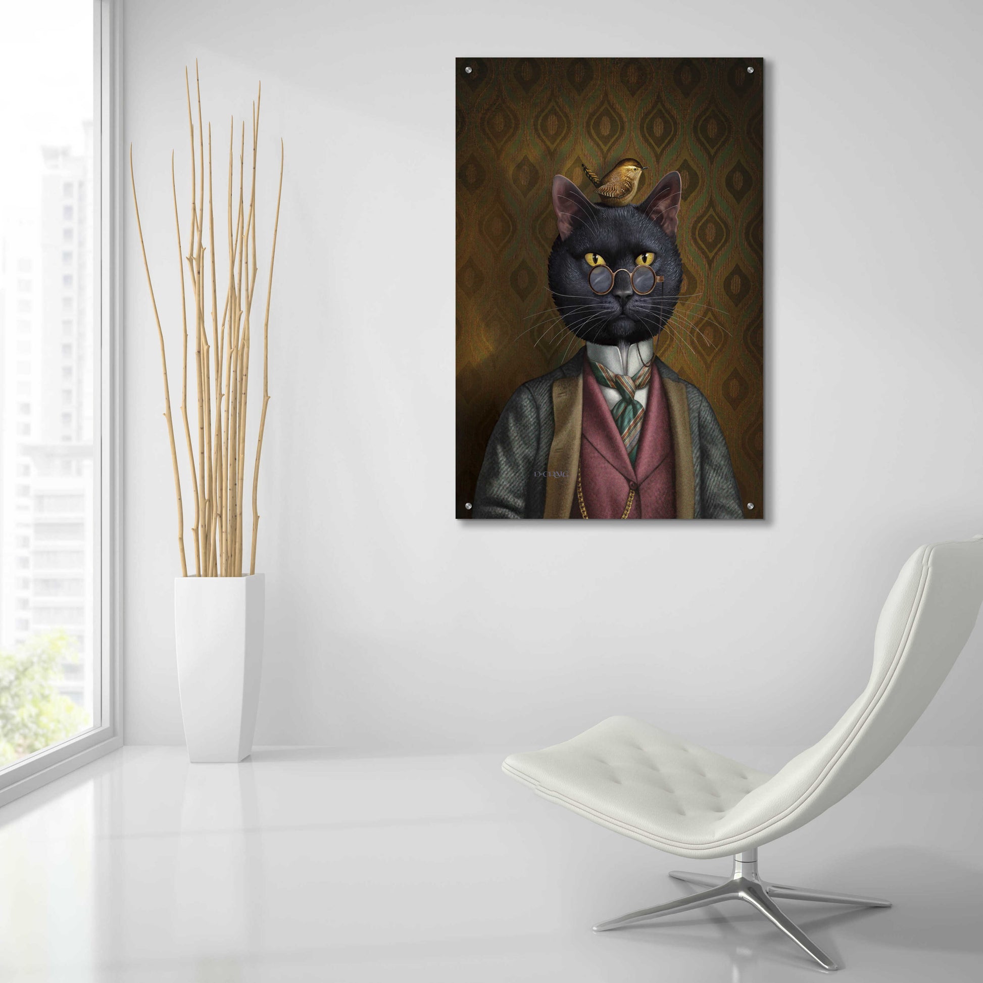 Epic Art 'Felix' by Dan Craig, Acrylic Glass Wall Art,24x36