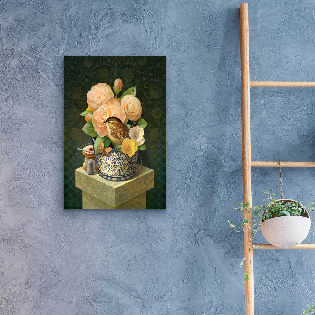 Epic Art 'House Wren' by Dan Craig, Acrylic Glass Wall Art,16x24