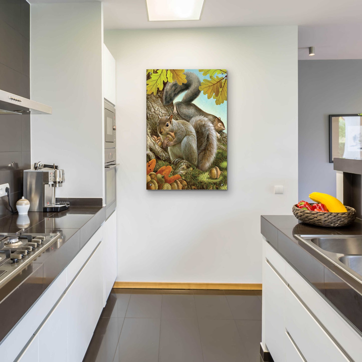 Epic Art 'Four Of Earth-Squirrels' by Dan Craig, Acrylic Glass Wall Art,24x36