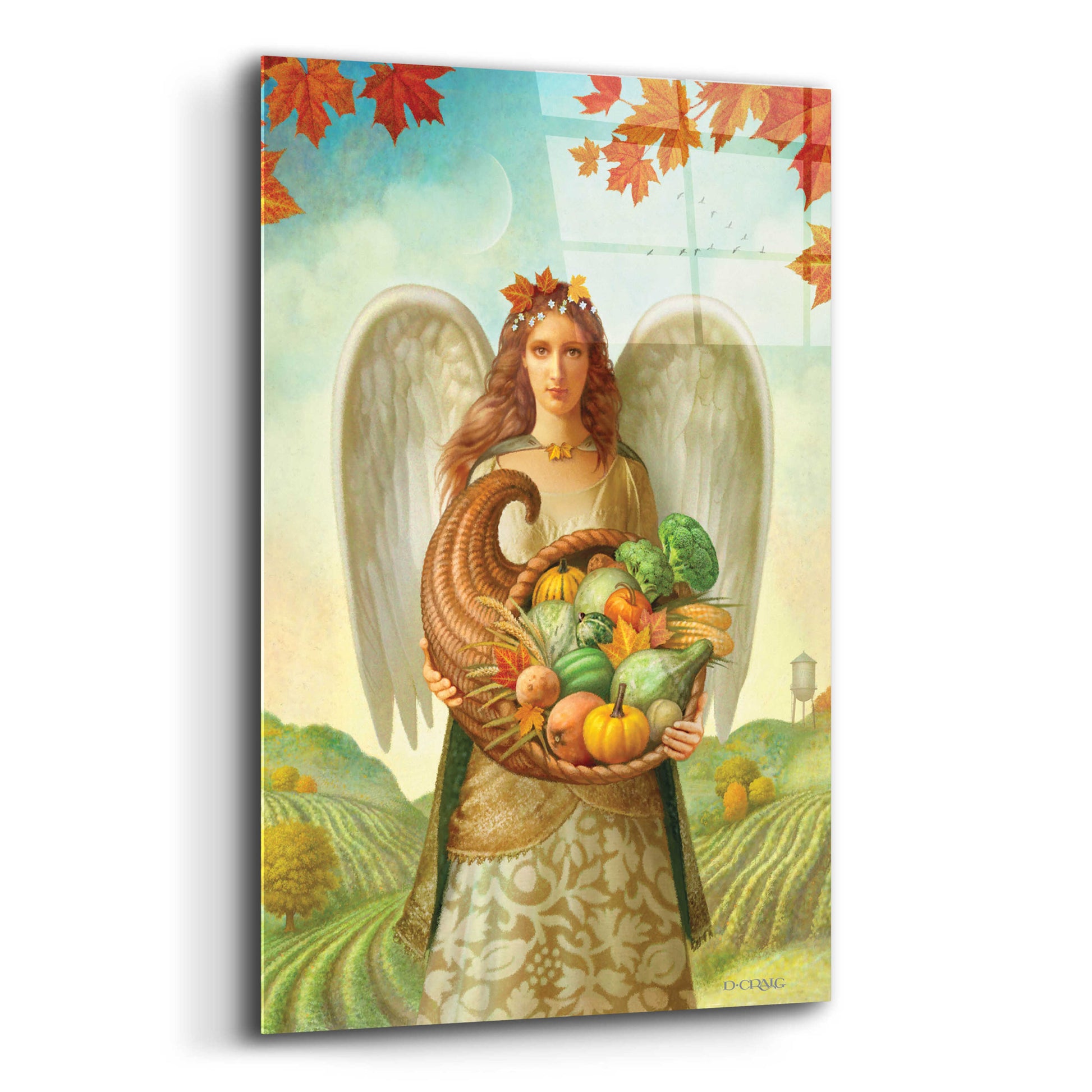 Epic Art 'Harvest Angel' by Dan Craig, Acrylic Glass Wall Art,12x16