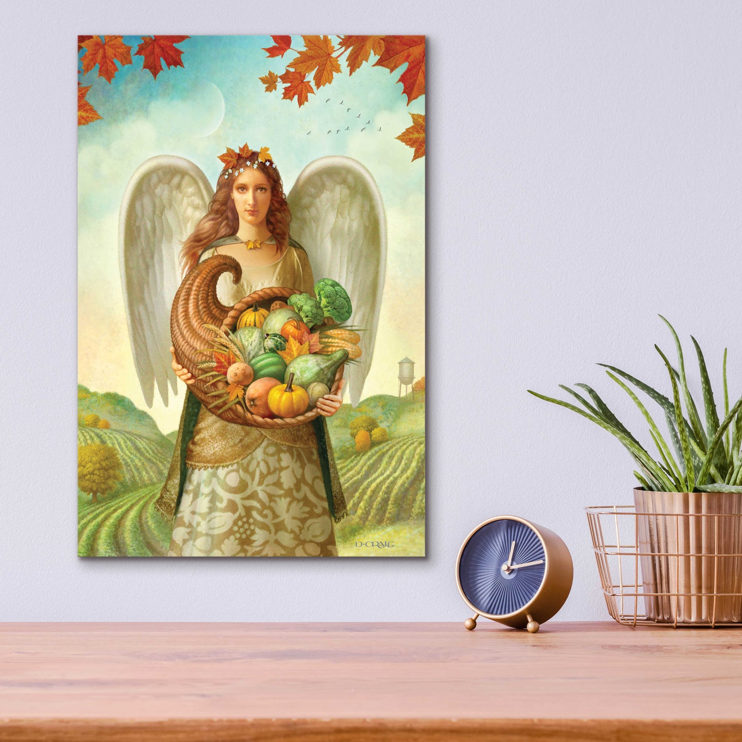 Epic Art 'Harvest Angel' by Dan Craig, Acrylic Glass Wall Art,12x16