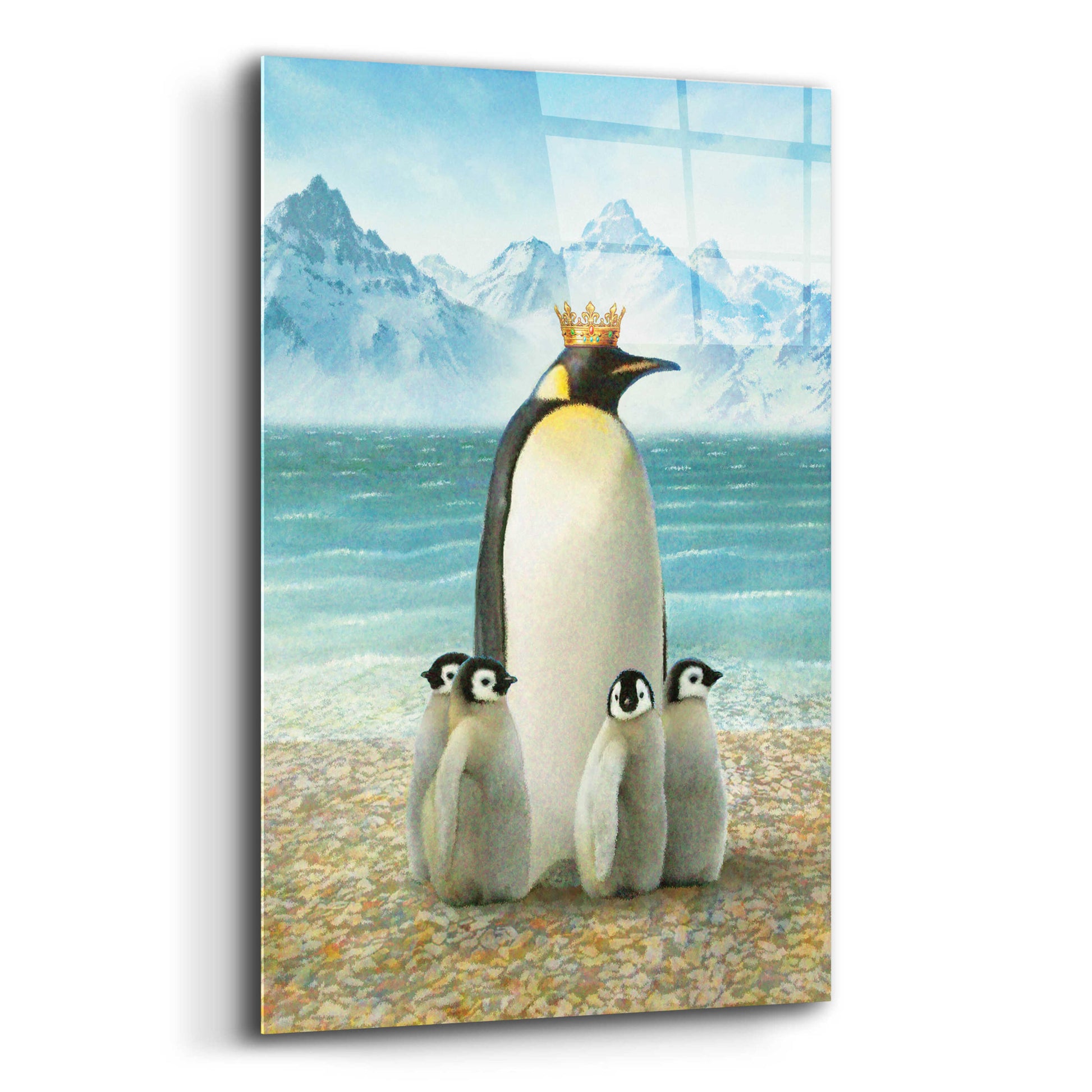 Epic Art 'King Of Water Penguin' by Dan Craig, Acrylic Glass Wall Art,12x16