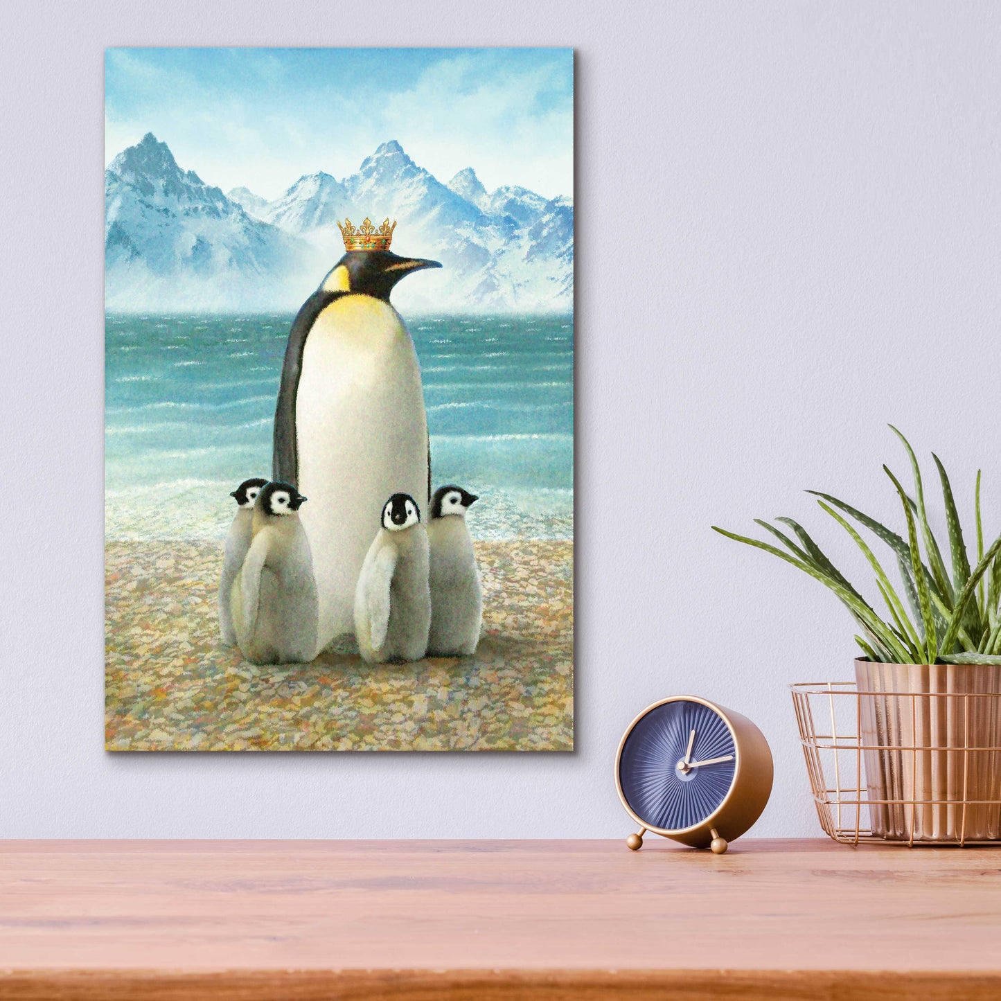 Epic Art 'King Of Water Penguin' by Dan Craig, Acrylic Glass Wall Art,12x16