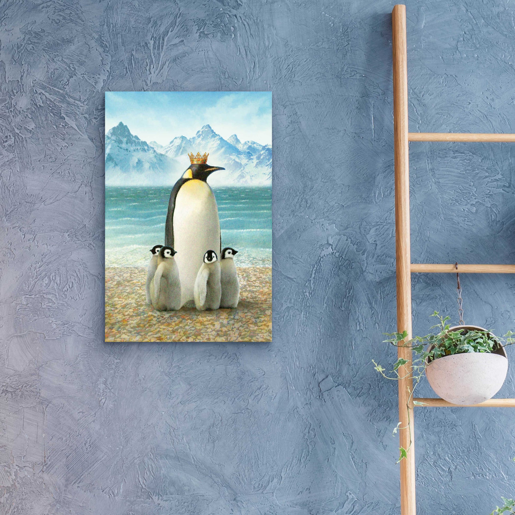 Epic Art 'King Of Water Penguin' by Dan Craig, Acrylic Glass Wall Art,16x24