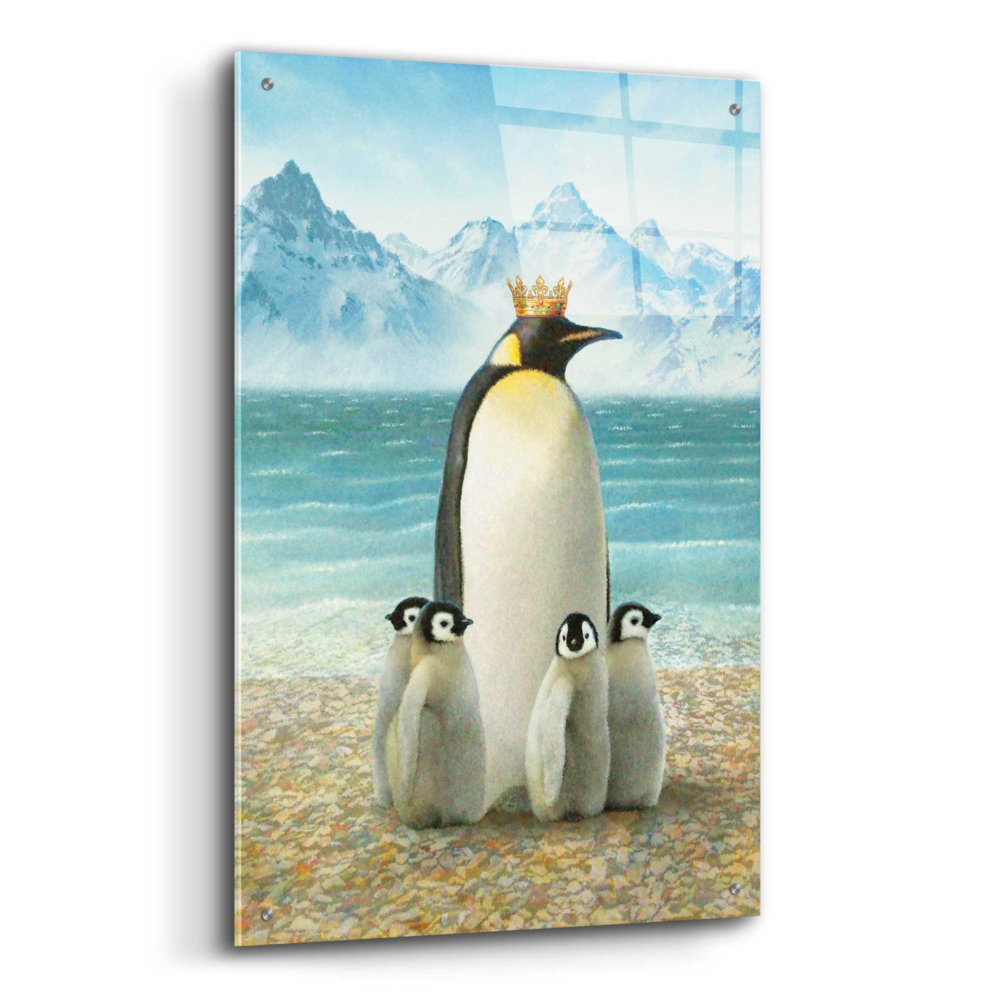 Epic Art 'King Of Water Penguin' by Dan Craig, Acrylic Glass Wall Art,24x36