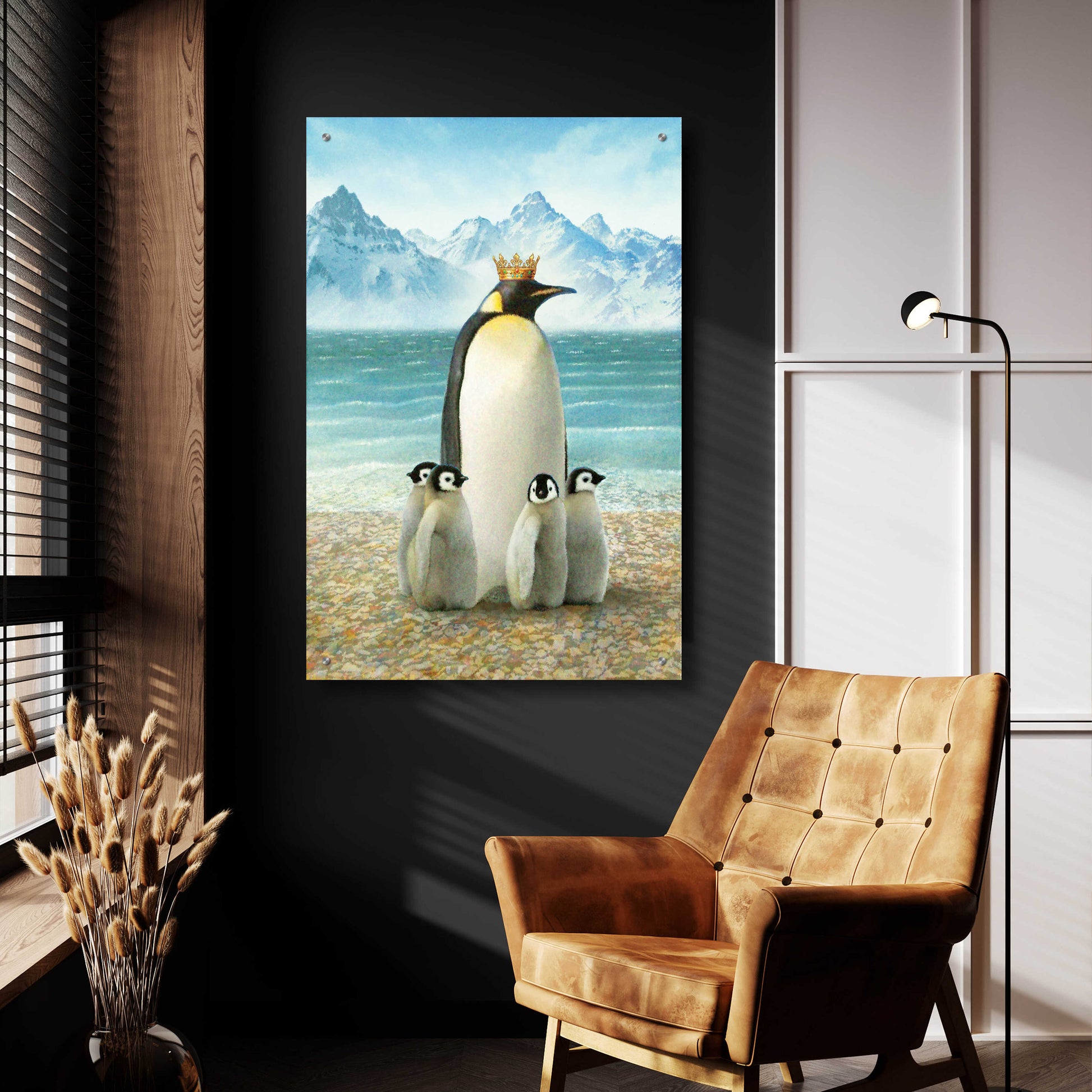 Epic Art 'King Of Water Penguin' by Dan Craig, Acrylic Glass Wall Art,24x36