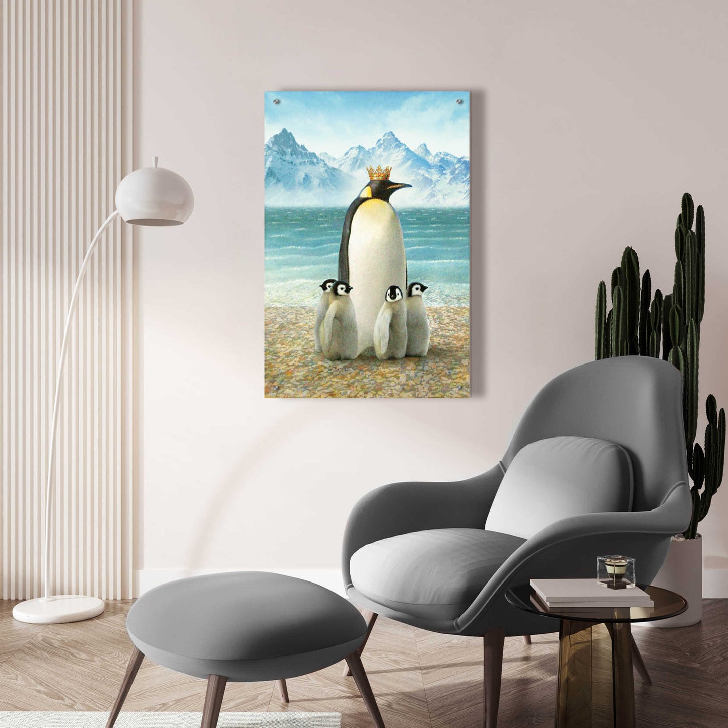 Epic Art 'King Of Water Penguin' by Dan Craig, Acrylic Glass Wall Art,24x36