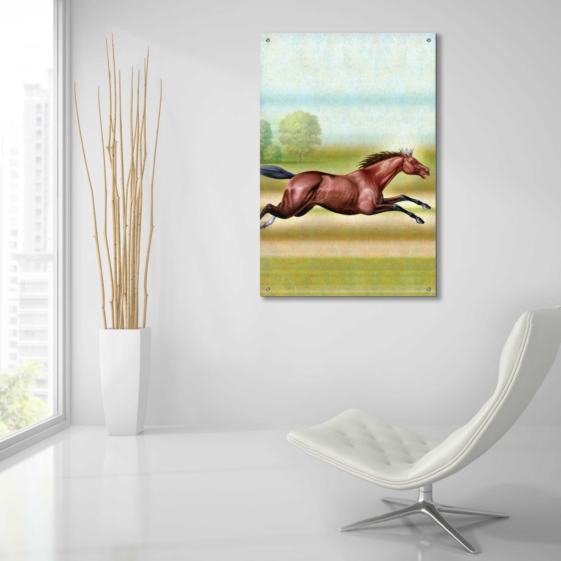 Epic Art 'Knight Of Air-Horse' by Dan Craig, Acrylic Glass Wall Art,24x36