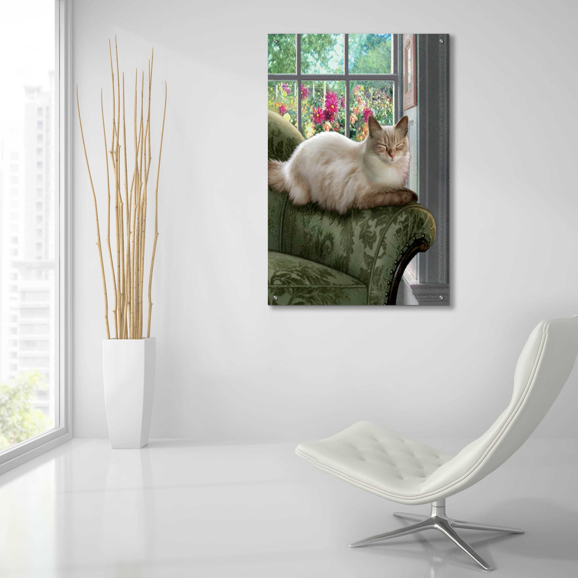 Epic Art 'Nine Of Earth Ragdoll Cat' by Dan Craig, Acrylic Glass Wall Art,24x36