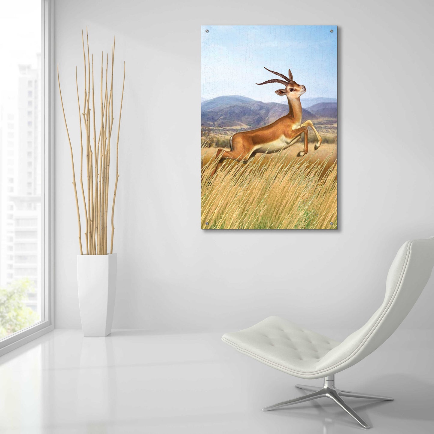 Epic Art 'Nine Of Fire Gazelle' by Dan Craig, Acrylic Glass Wall Art,24x36