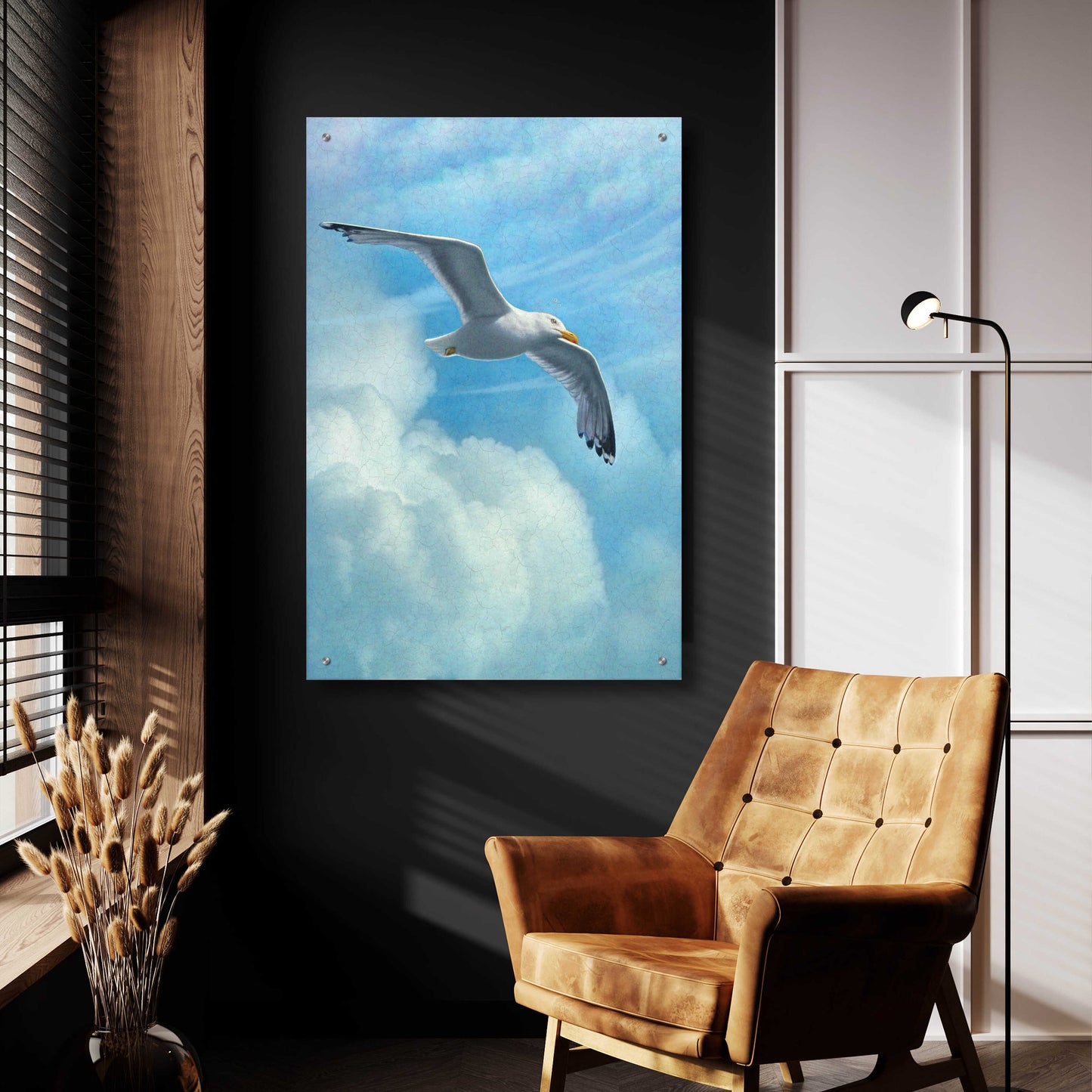 Epic Art 'Page Of Earth-Seasgull' by Dan Craig, Acrylic Glass Wall Art,24x36