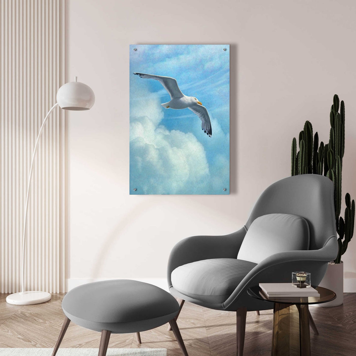 Epic Art 'Page Of Earth-Seasgull' by Dan Craig, Acrylic Glass Wall Art,24x36