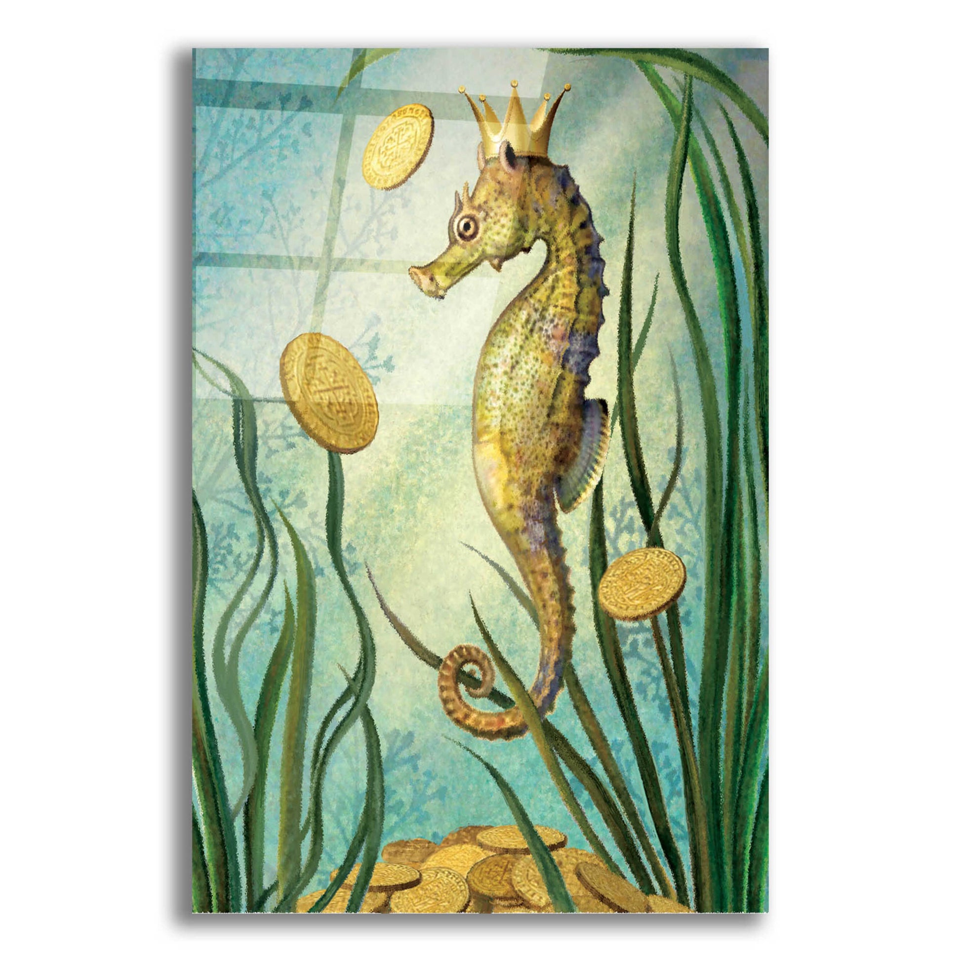 Epic Art 'Prince Of Earth-Seahorse' by Dan Craig, Acrylic Glass Wall Art