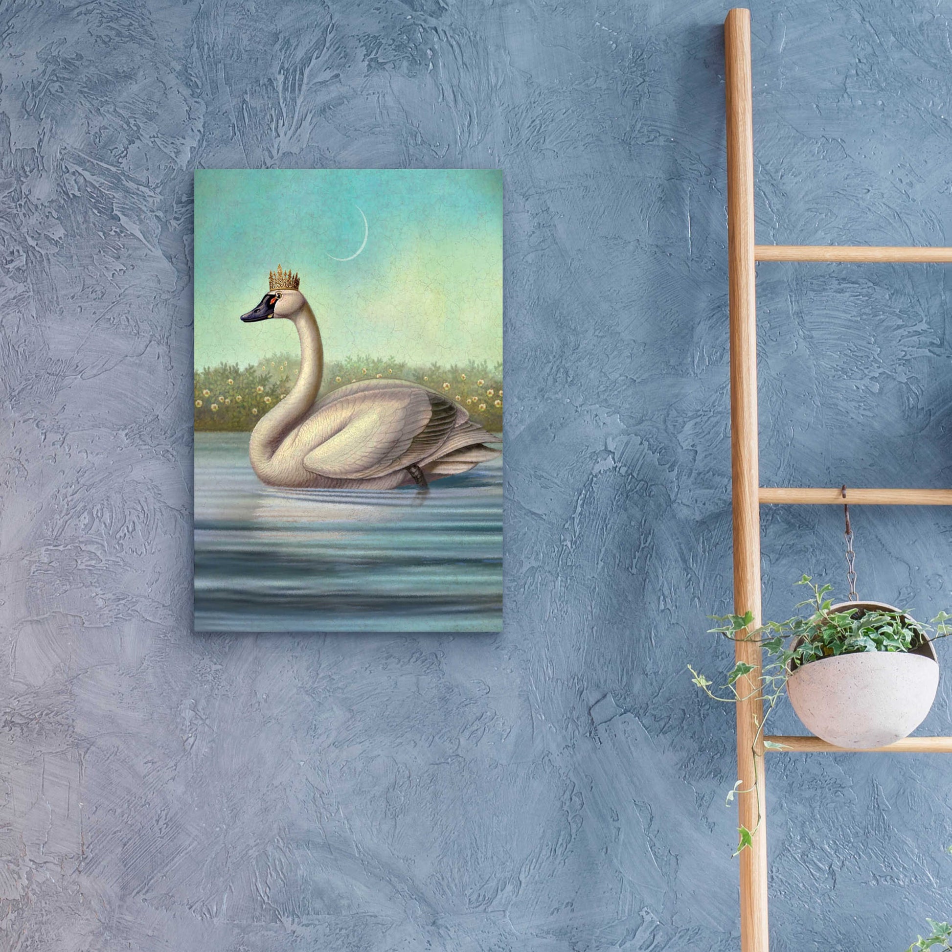 Epic Art 'Queen Of Water Swan' by Dan Craig, Acrylic Glass Wall Art,16x24